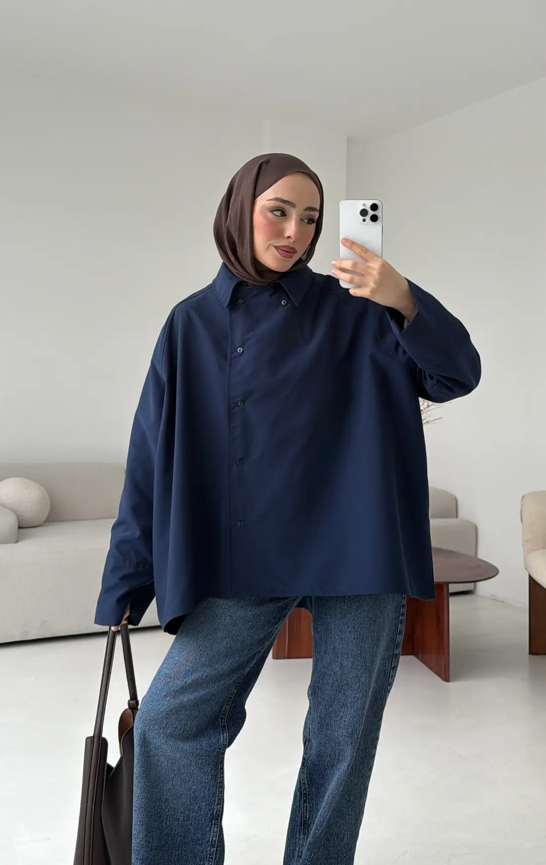 Gömlek/Trenç Lacivert - Görsel 4