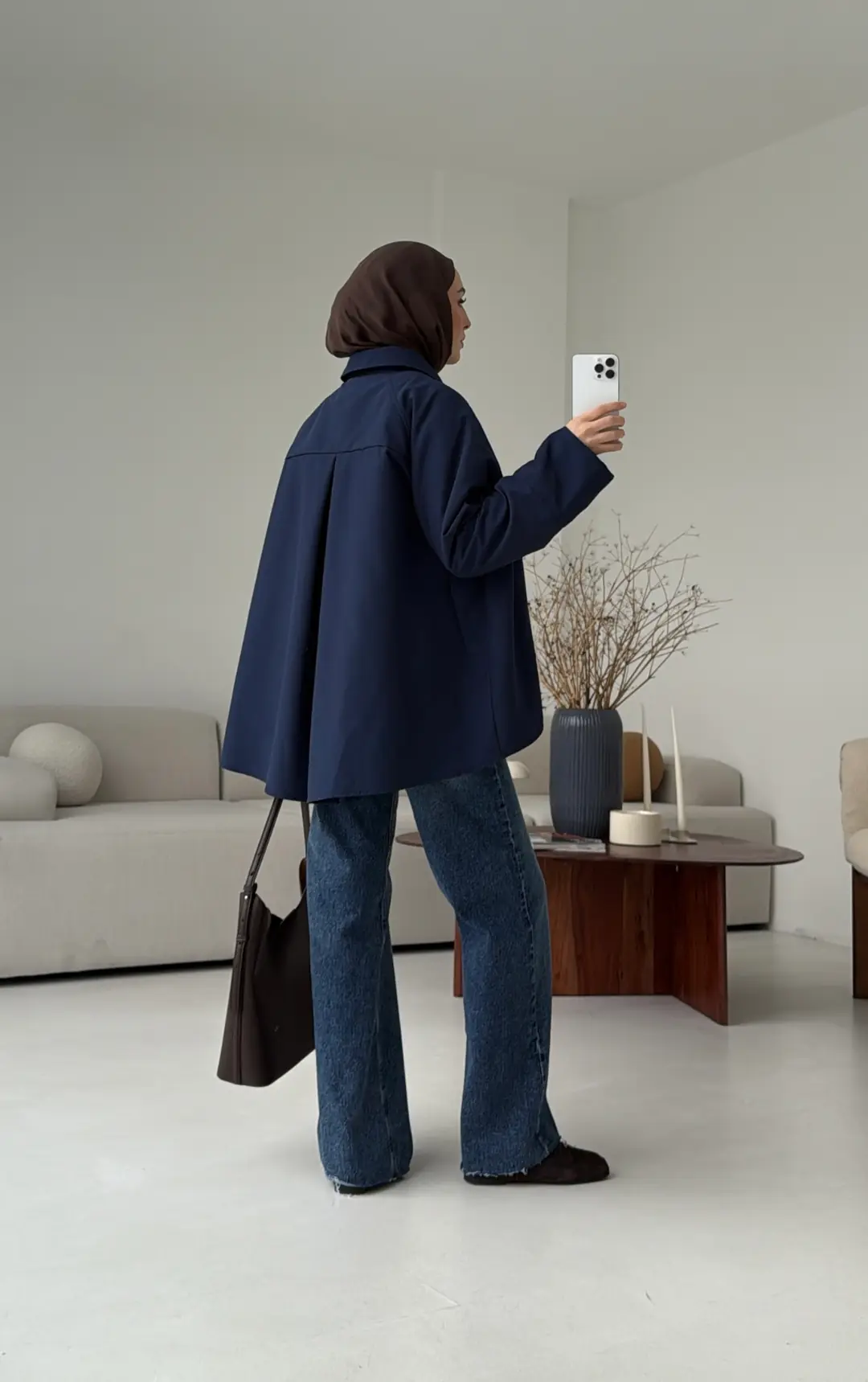 Gömlek/Trenç Lacivert - Görsel 6