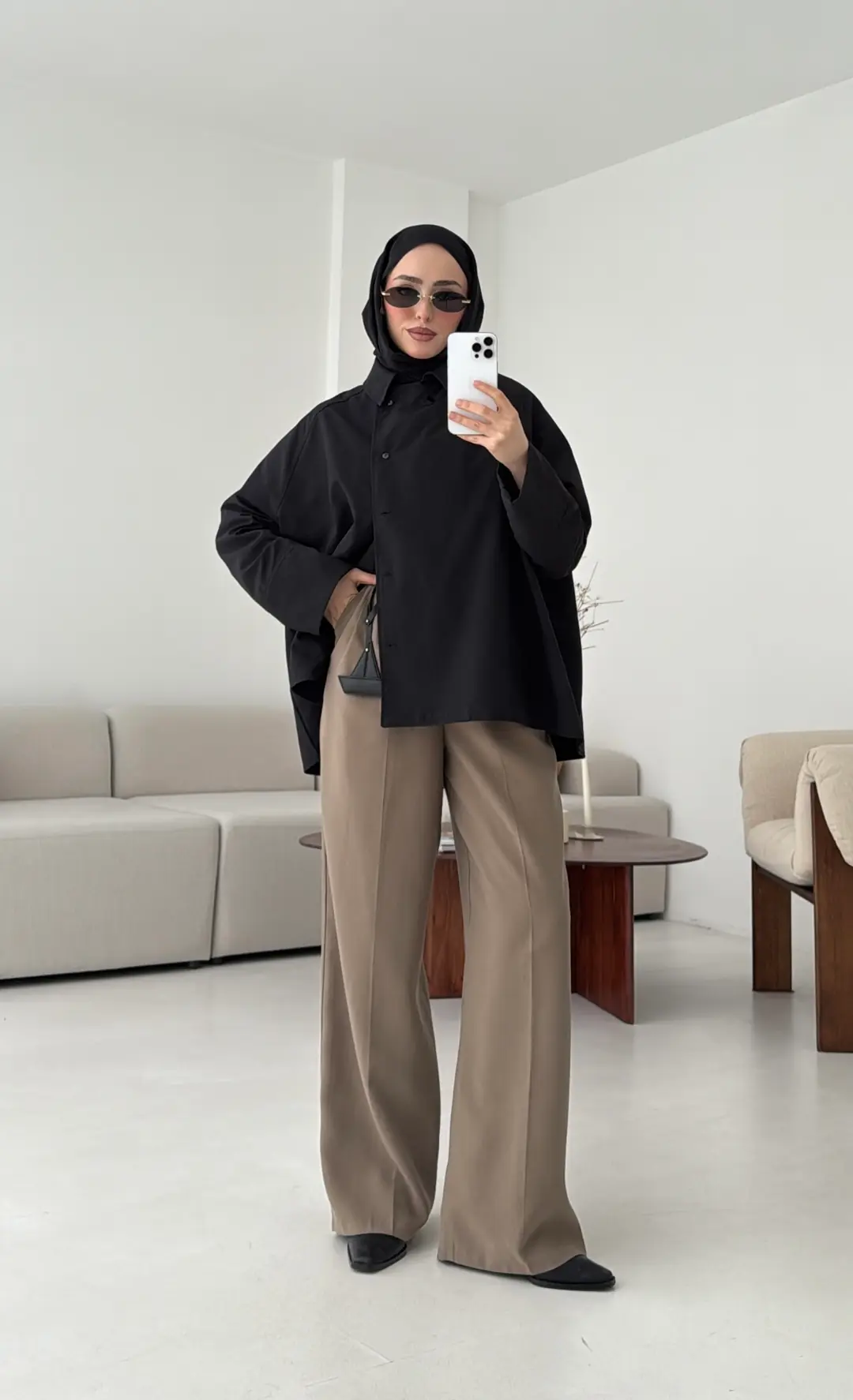 Gömlek/Trenç Siyah - Görsel 2