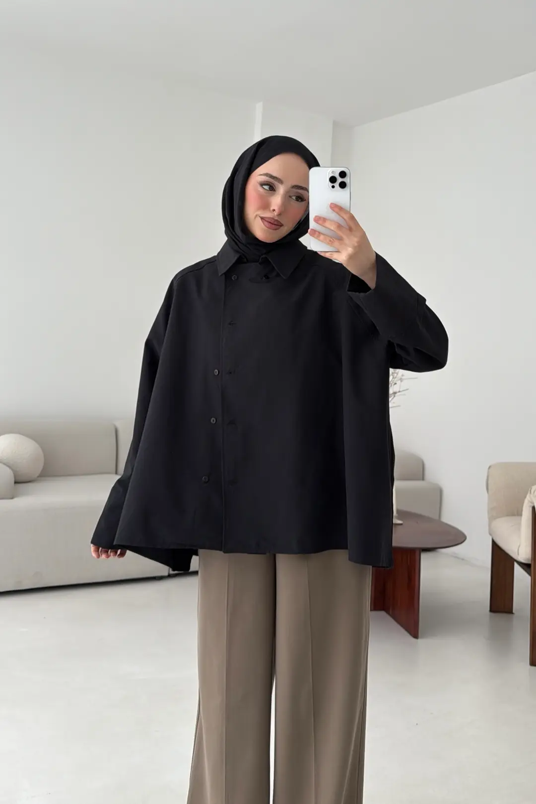 Gömlek/Trenç Siyah - Görsel 6