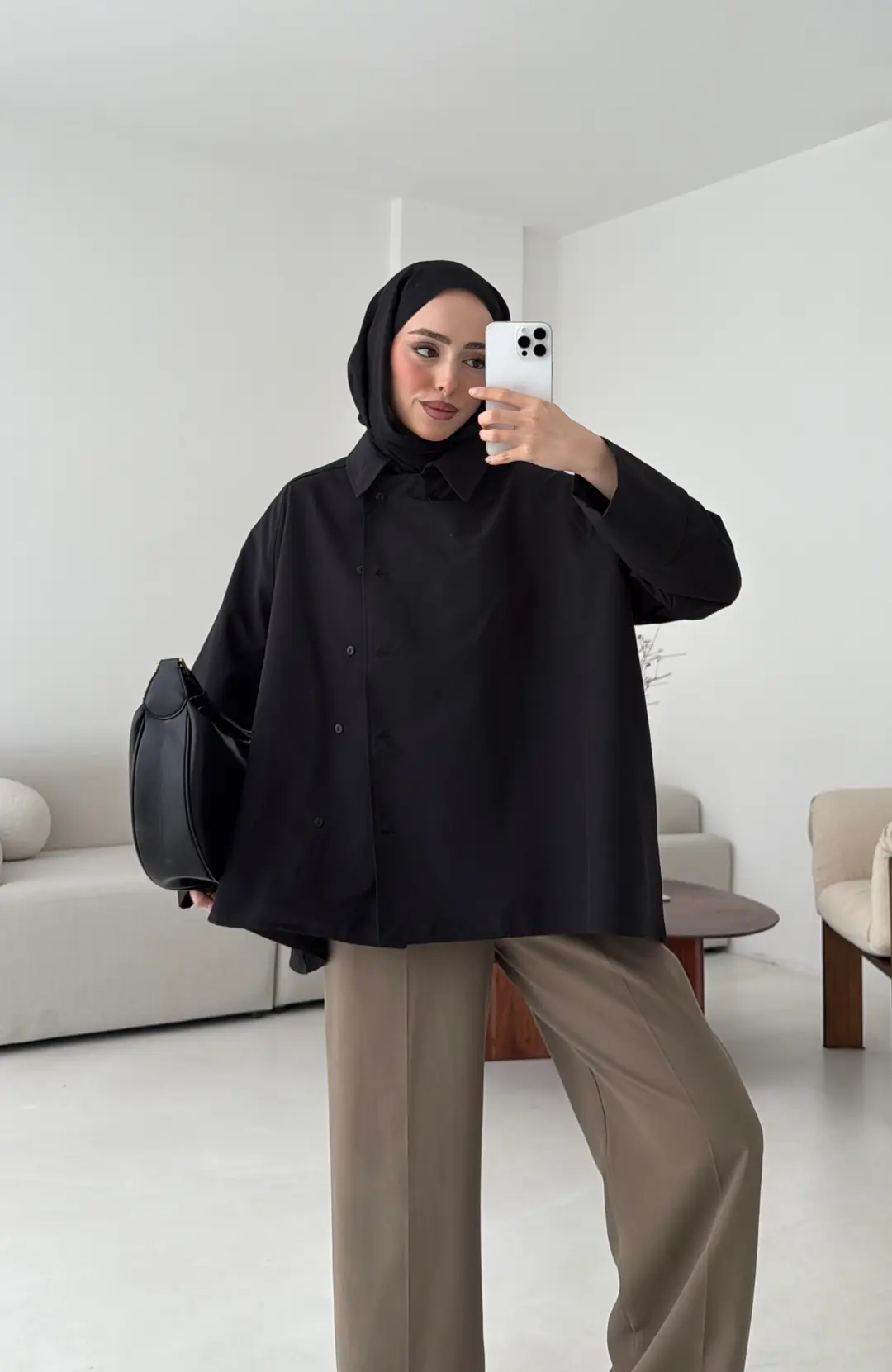 Gömlek/Trenç Siyah - Görsel 8