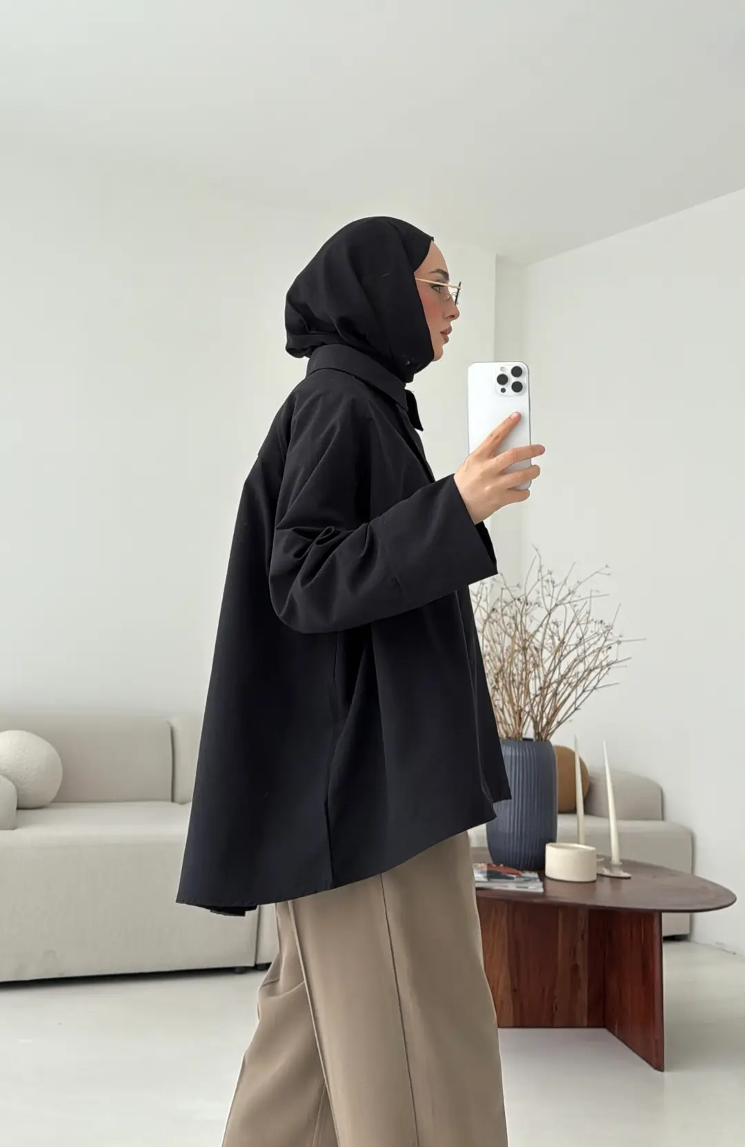 Gömlek/Trenç Siyah - Görsel 9