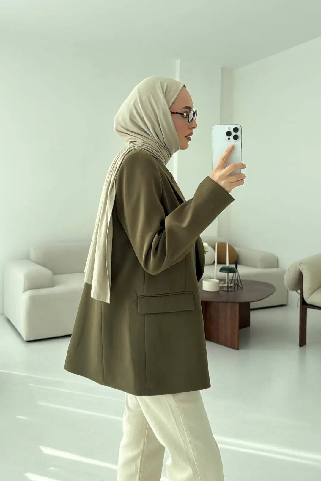 Haki Blazer Ceket - Görsel 2