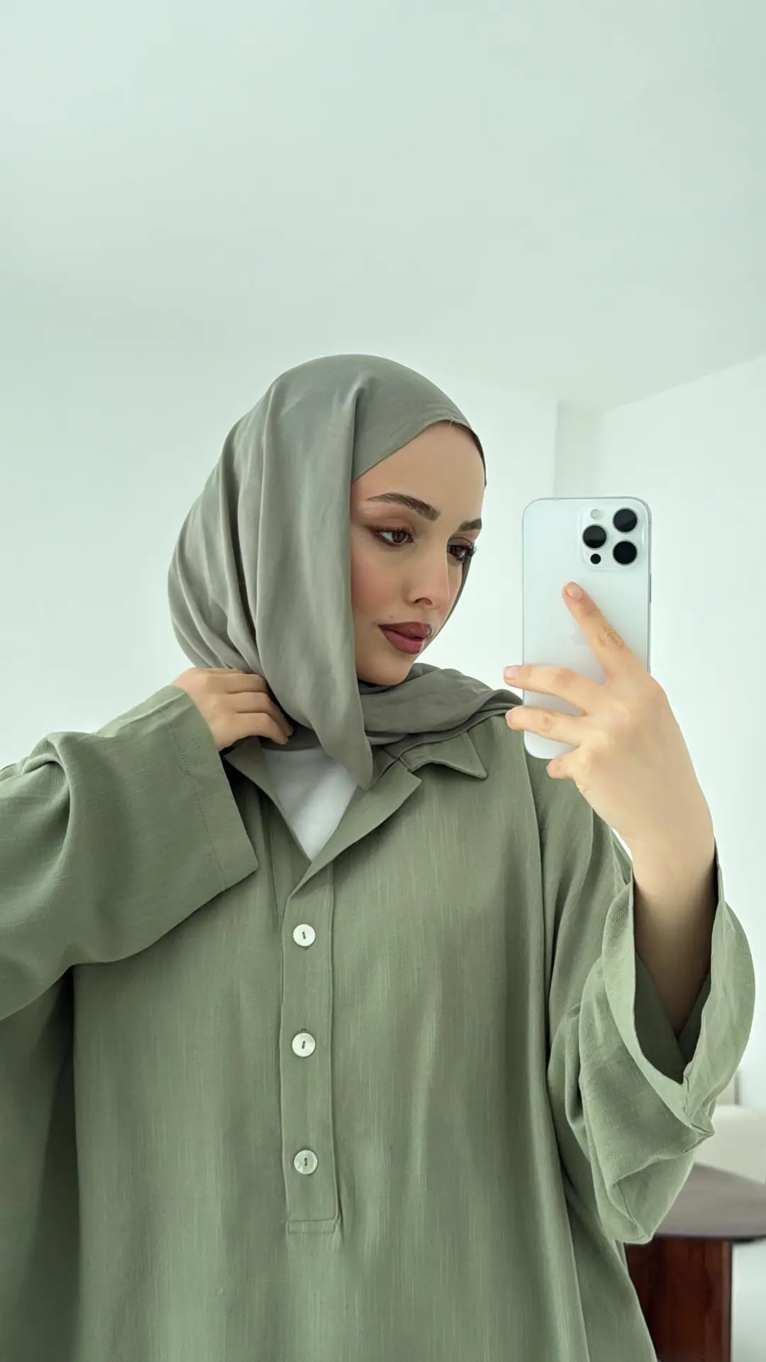 Haki Bluz Takım Bukle - Görsel 3