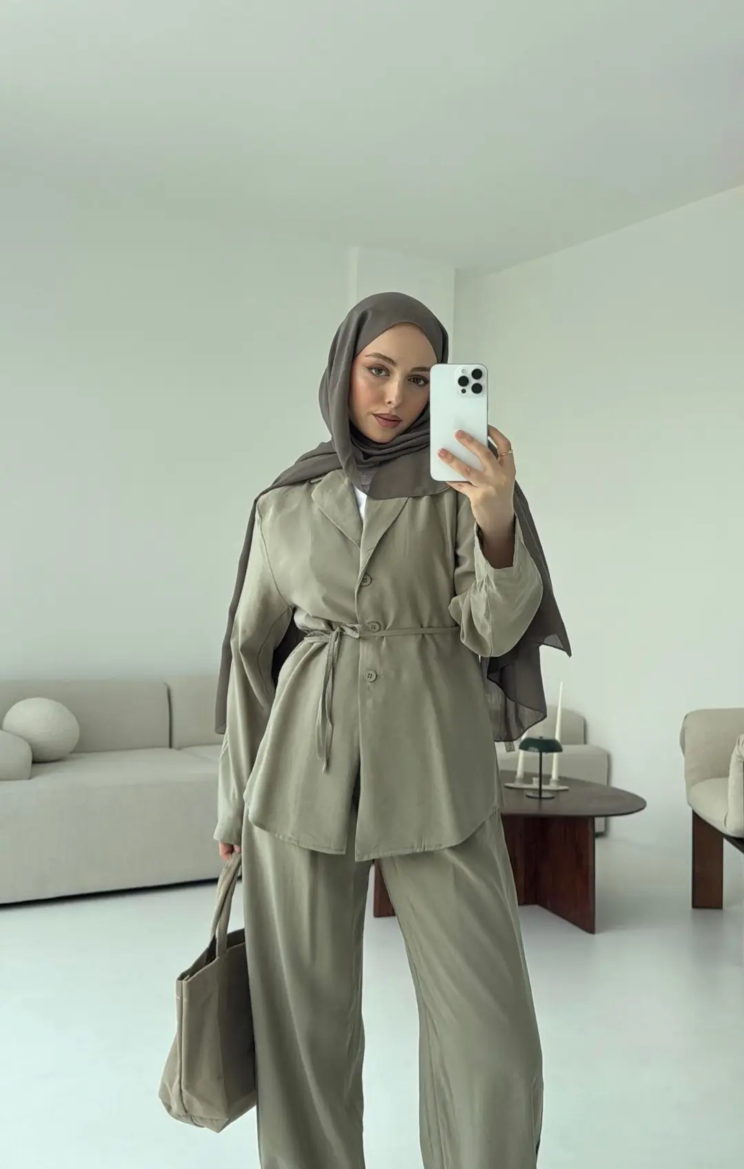 Haki Kruvaze Takım - Görsel 2