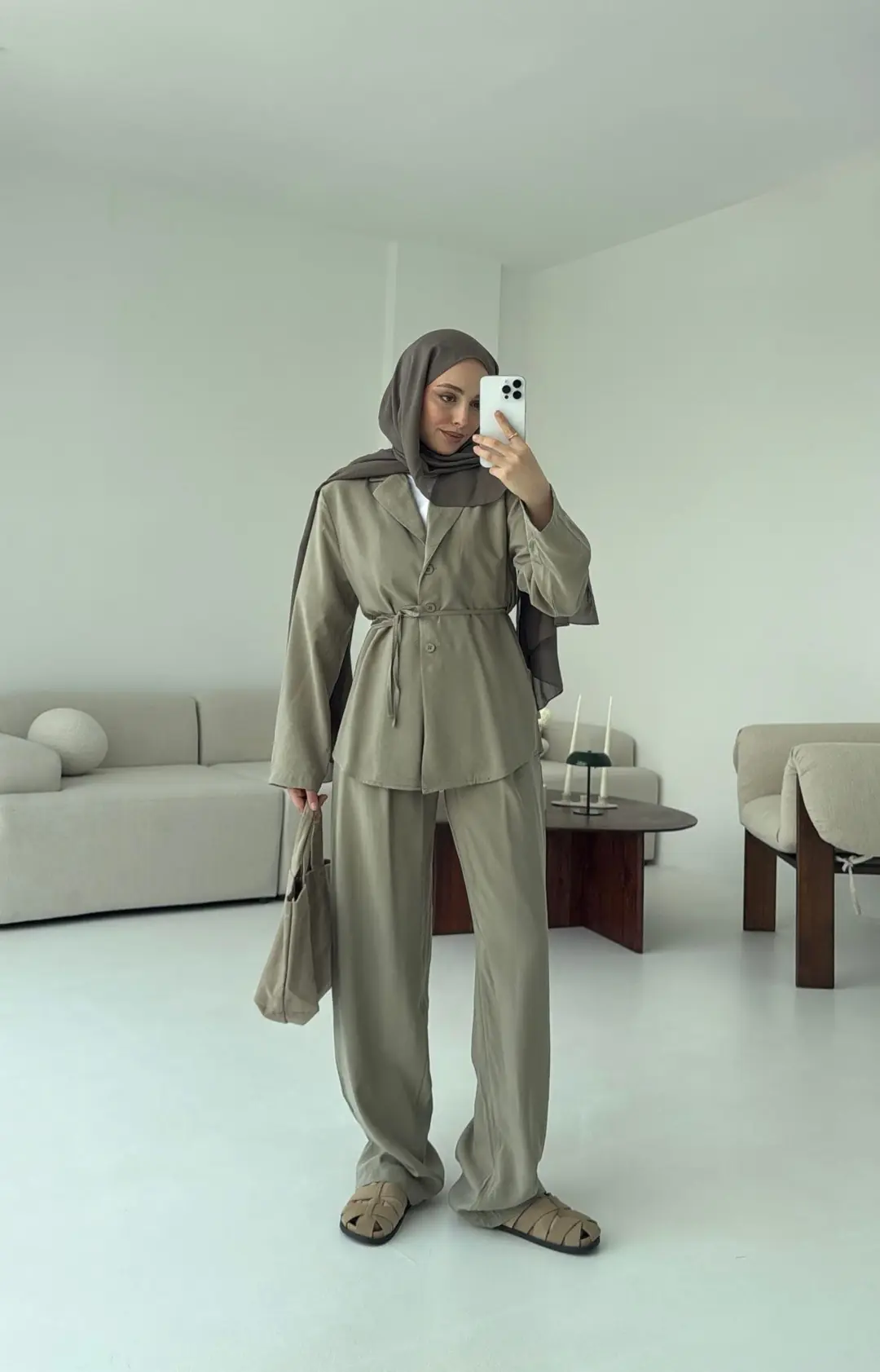 Haki Kruvaze Takım - Görsel 4