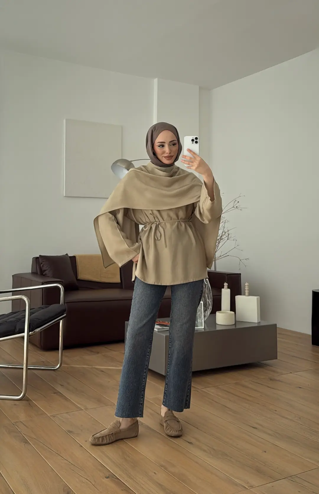 Hakim Yaka Bluz Gömlek Çağla - Görsel 2