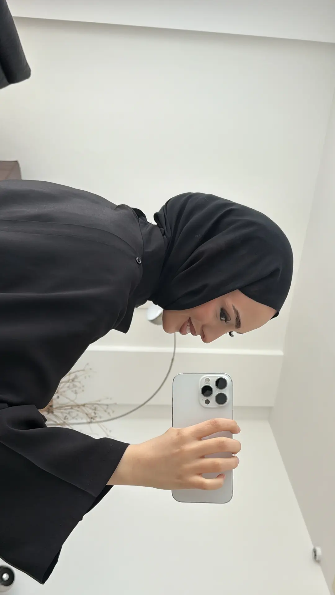 Hakim Yaka Bluz Gömlek Siyah - Görsel 5