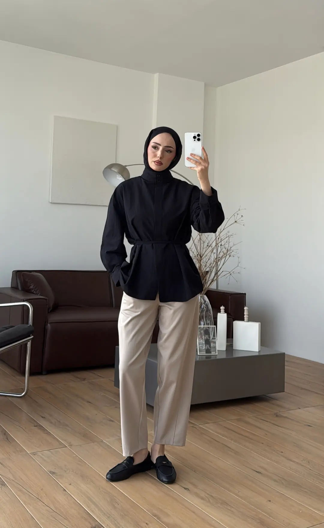 Hakim Yaka Gömlek Siyah - Görsel 5