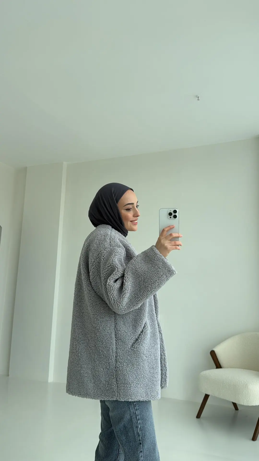 İki Düğmeli Teddy Ceket