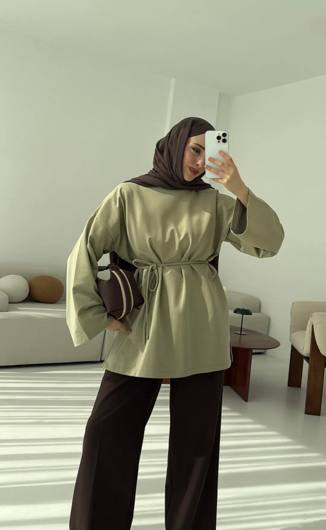 İki iplik Baglamalı Bluz Cagla - Görsel 2