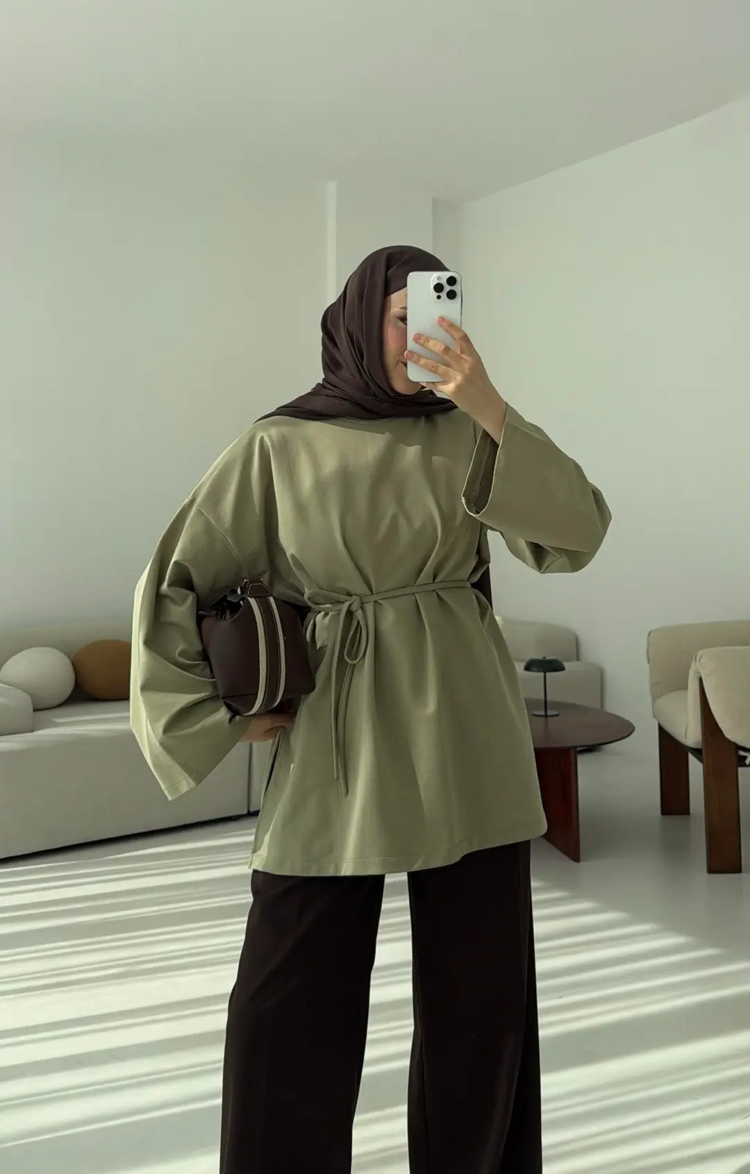 İki iplik Baglamalı Bluz Cagla - Görsel 6