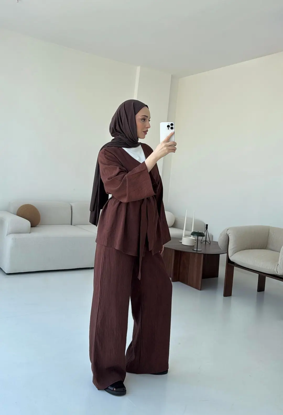 Kahve Bağlamlı Takım - Görsel 4