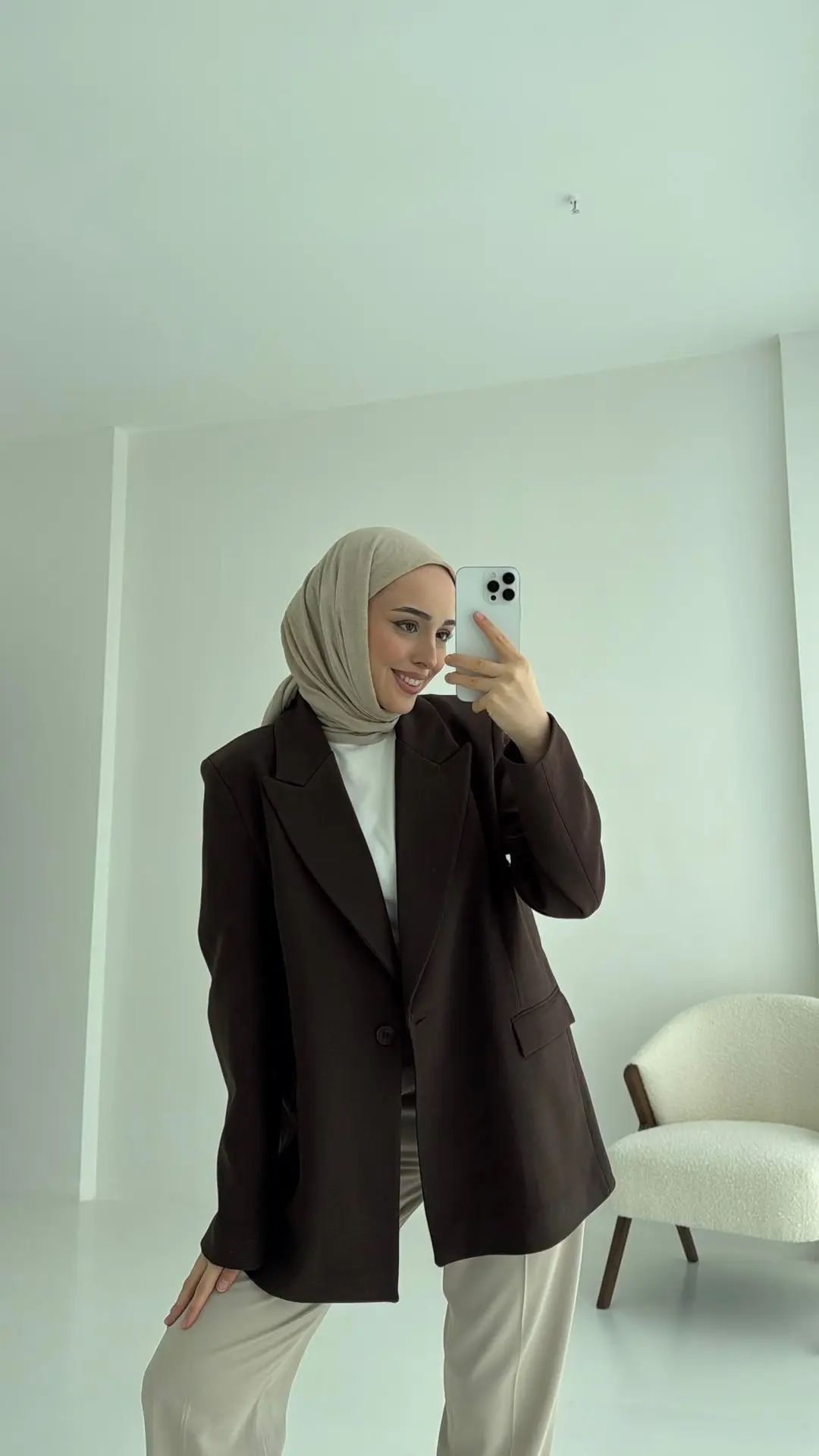 Kahve Blazer Ceket - Görsel 2