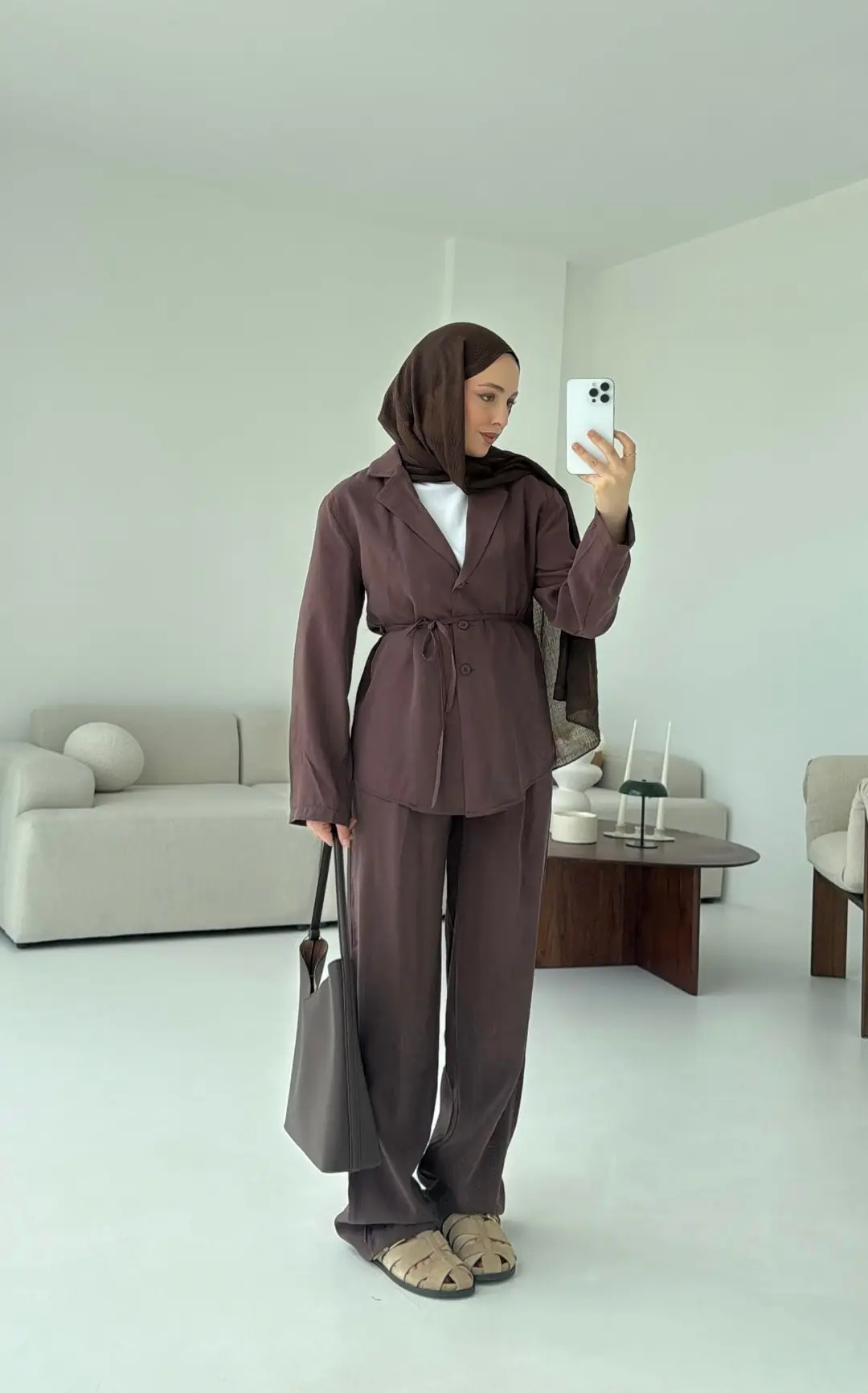 Kahve Kruvaze Takım