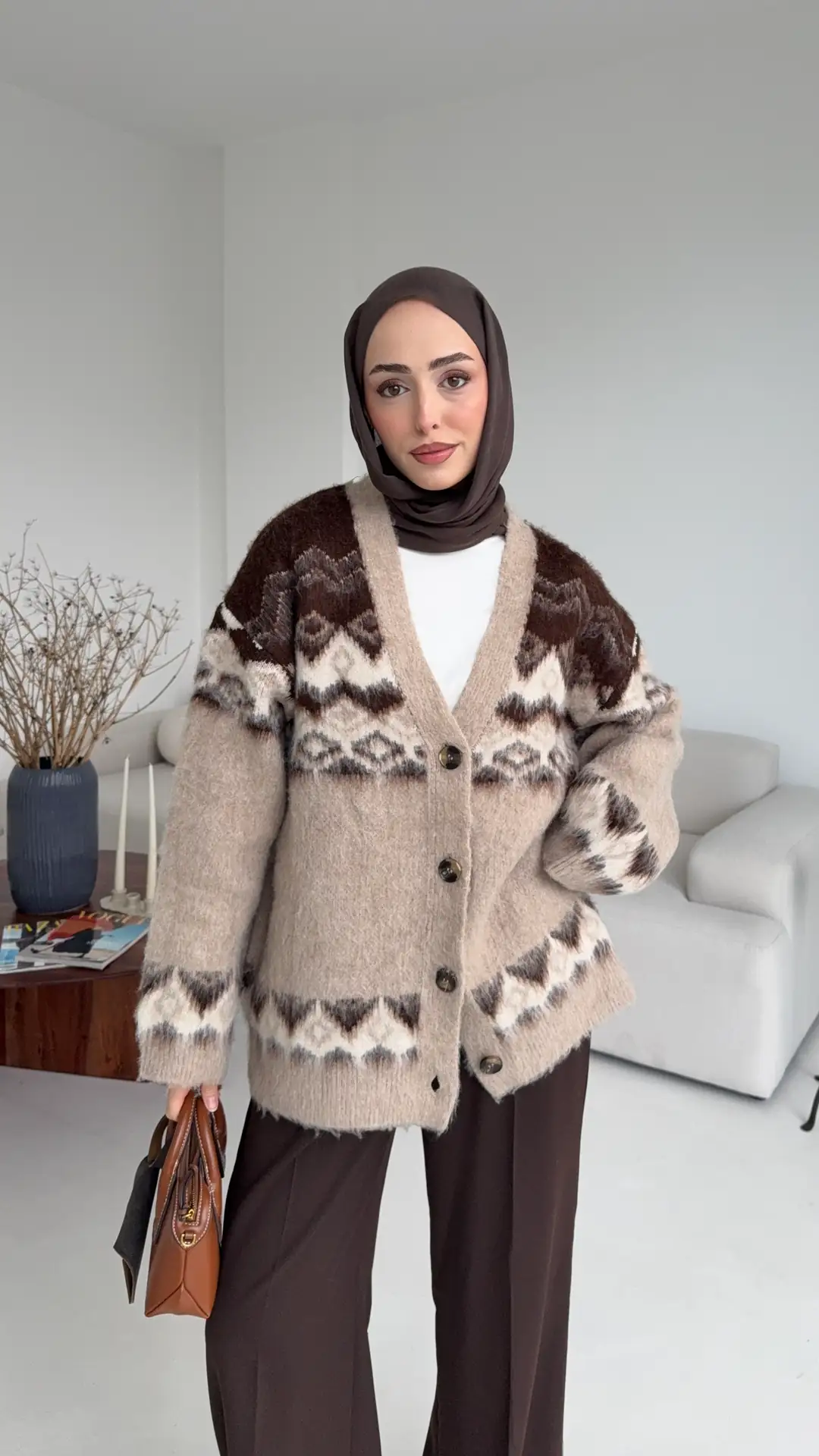 Kalın Desenli Hırka - Görsel 3