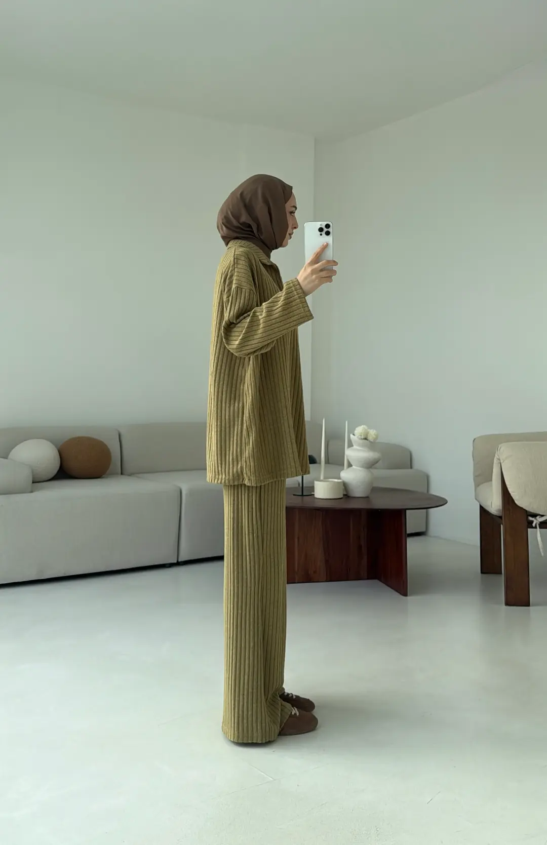 Kaskorse Bluz Pantolon Takım Olive - Görsel 4