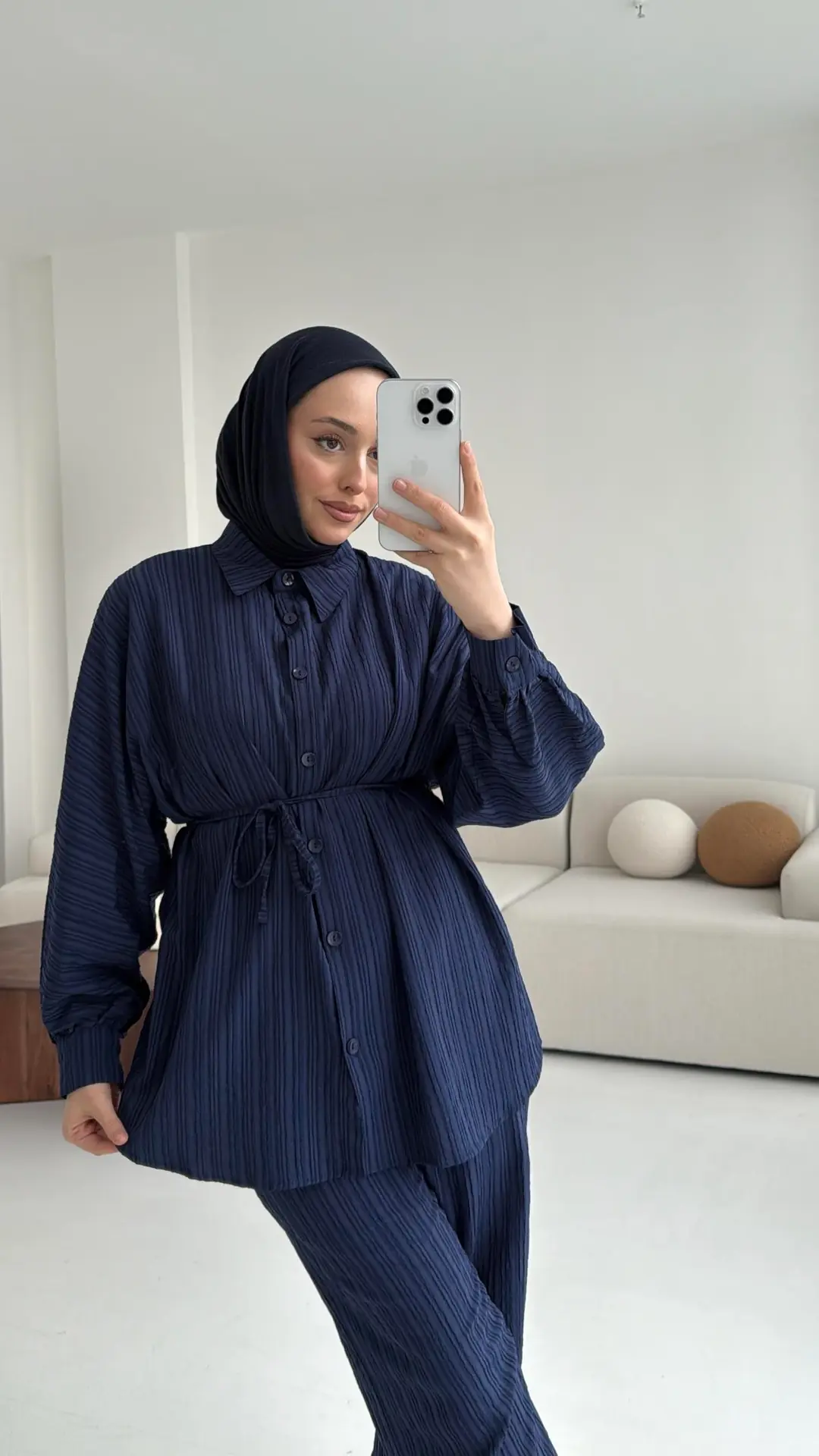 Kıraşlı Gömlekli Takım Lacivert - Görsel 3