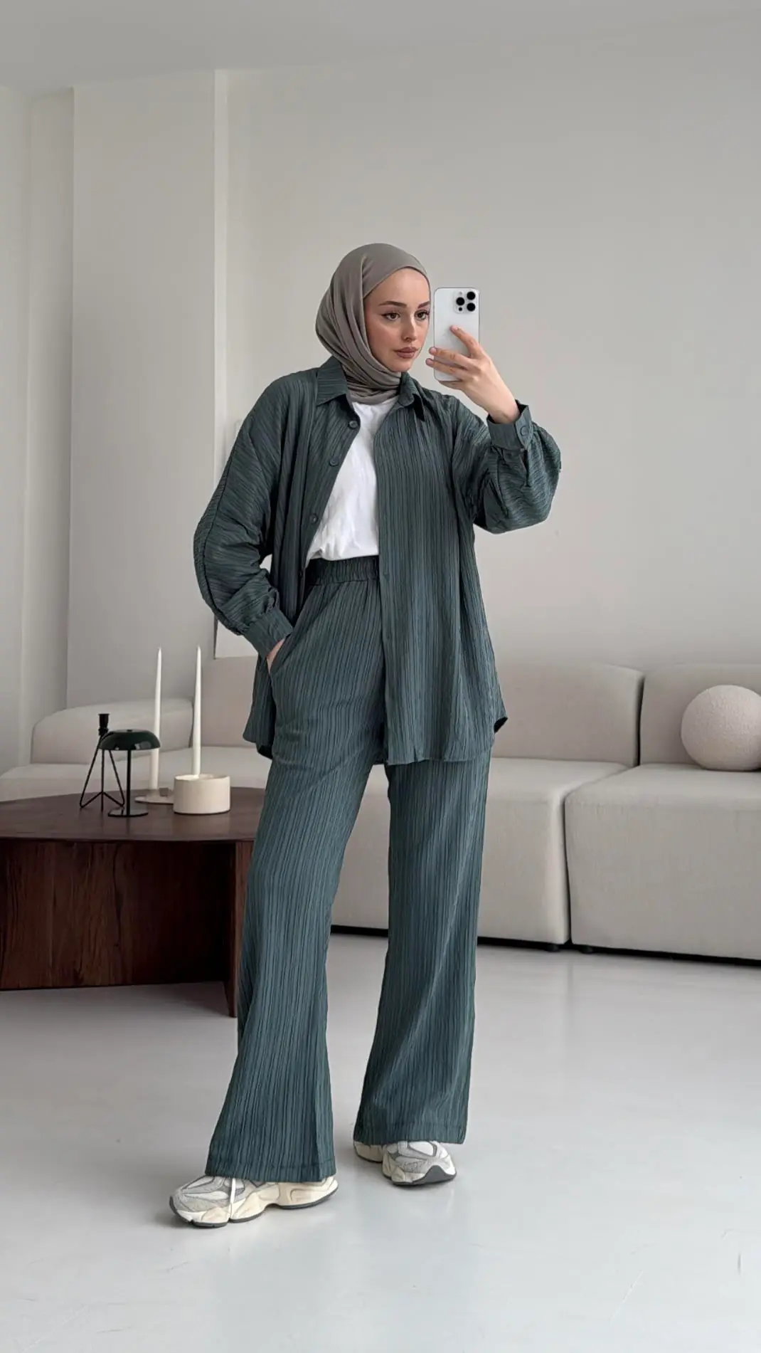 Kıraşlı Gömlekli Takım Yeşil - Görsel 3