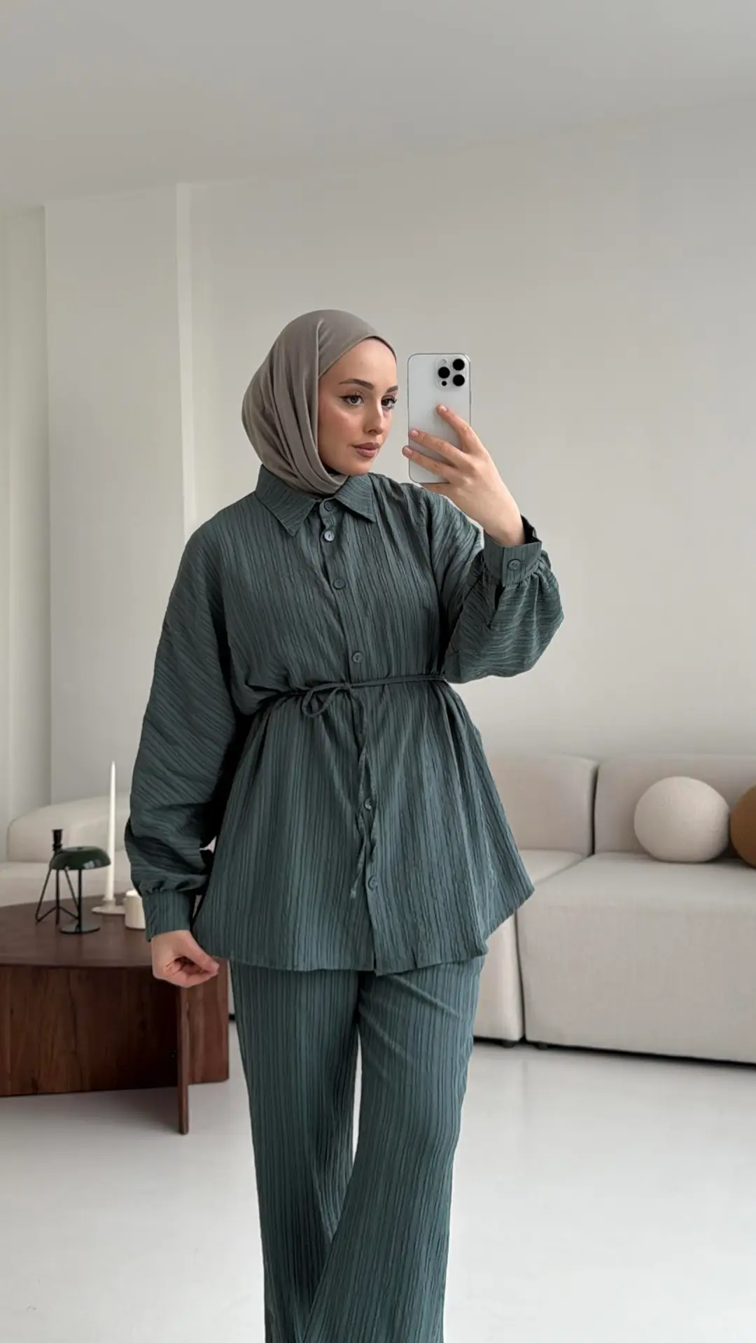 Kıraşlı Gömlekli Takım Yeşil - Görsel 5