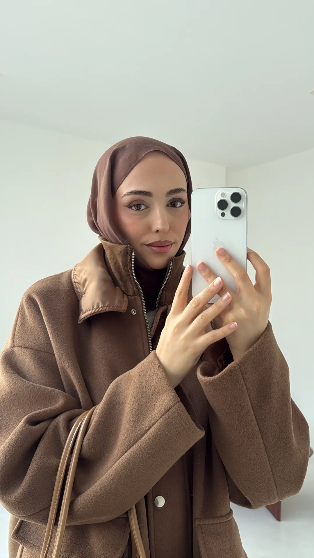 Klapalı Tasarım Kaban Kestane Kahve - Görsel 8