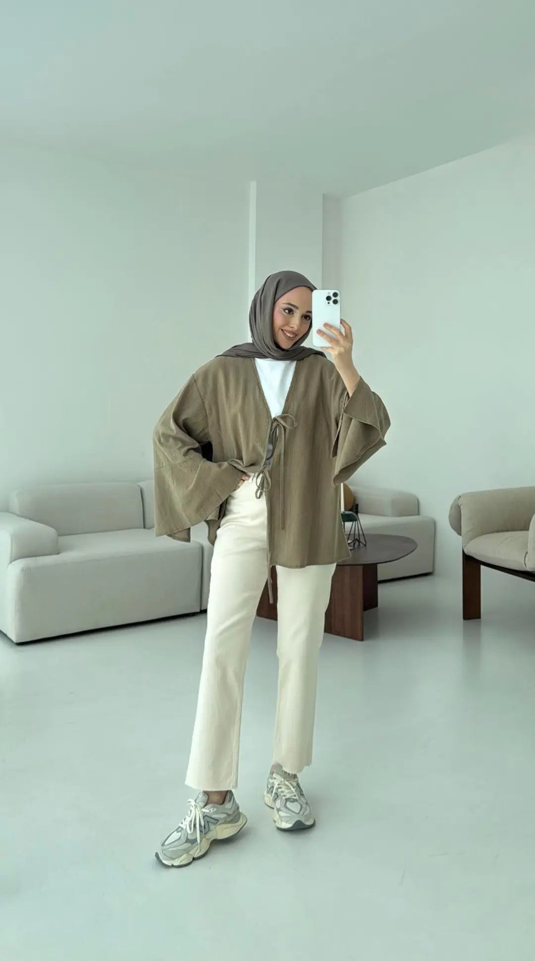 Kol Detay Kimono Haki - Görsel 4