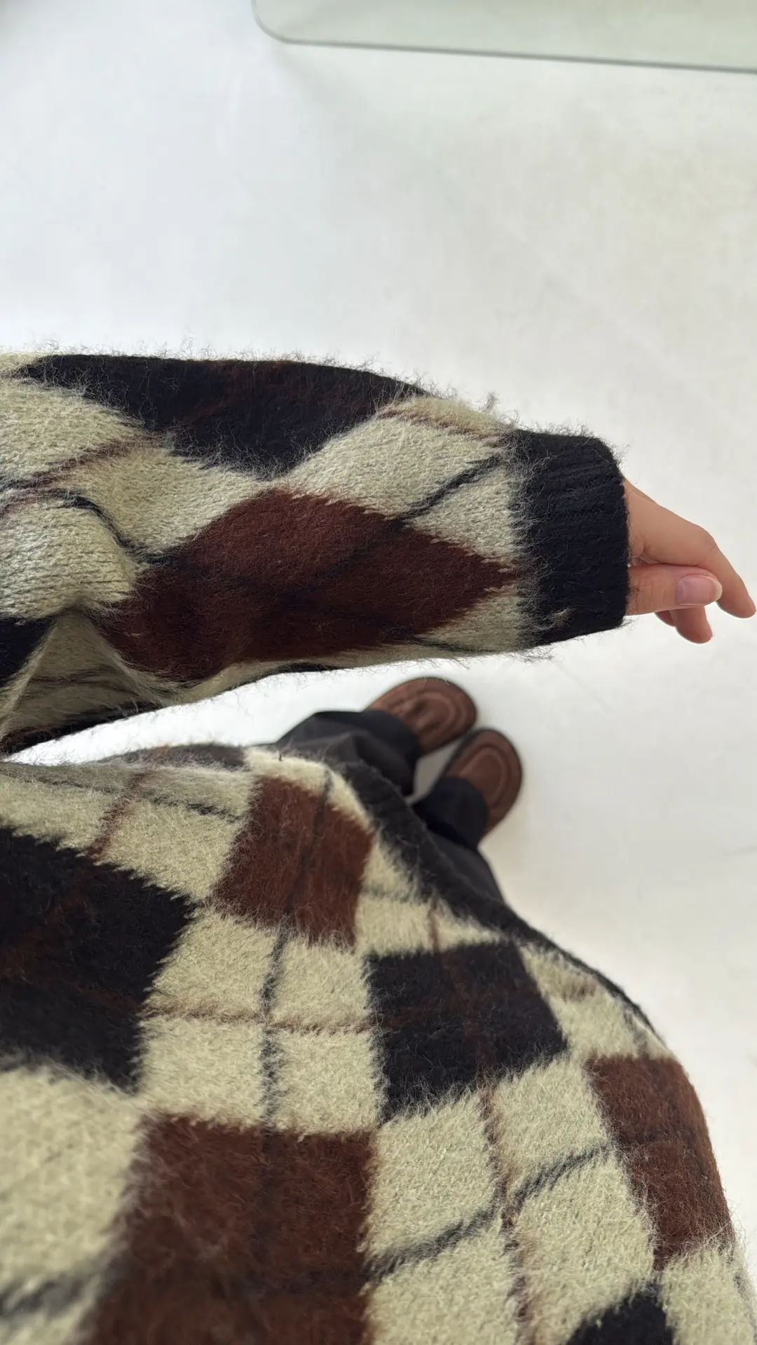 Kolu Yırtmaç Detay Tasarım Kazak Haki - Görsel 3