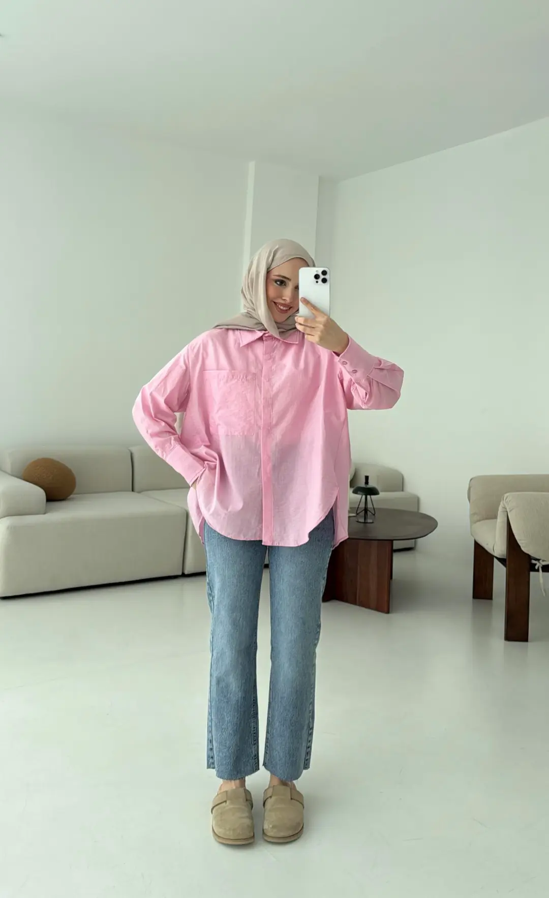 Koton Gömlek Pembe - Görsel 4