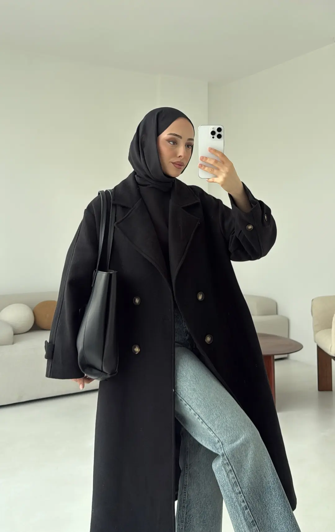 Kruvaze Kaban Siyah - Görsel 10