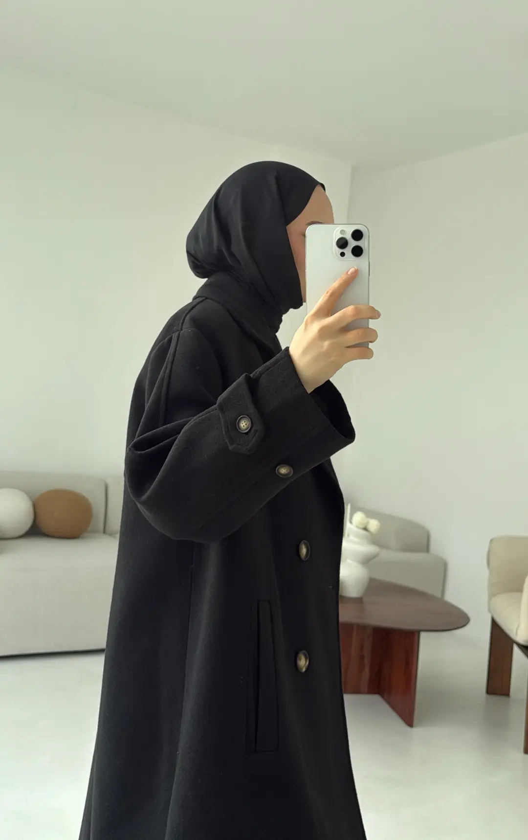 Kruvaze Kaban Siyah - Görsel 3