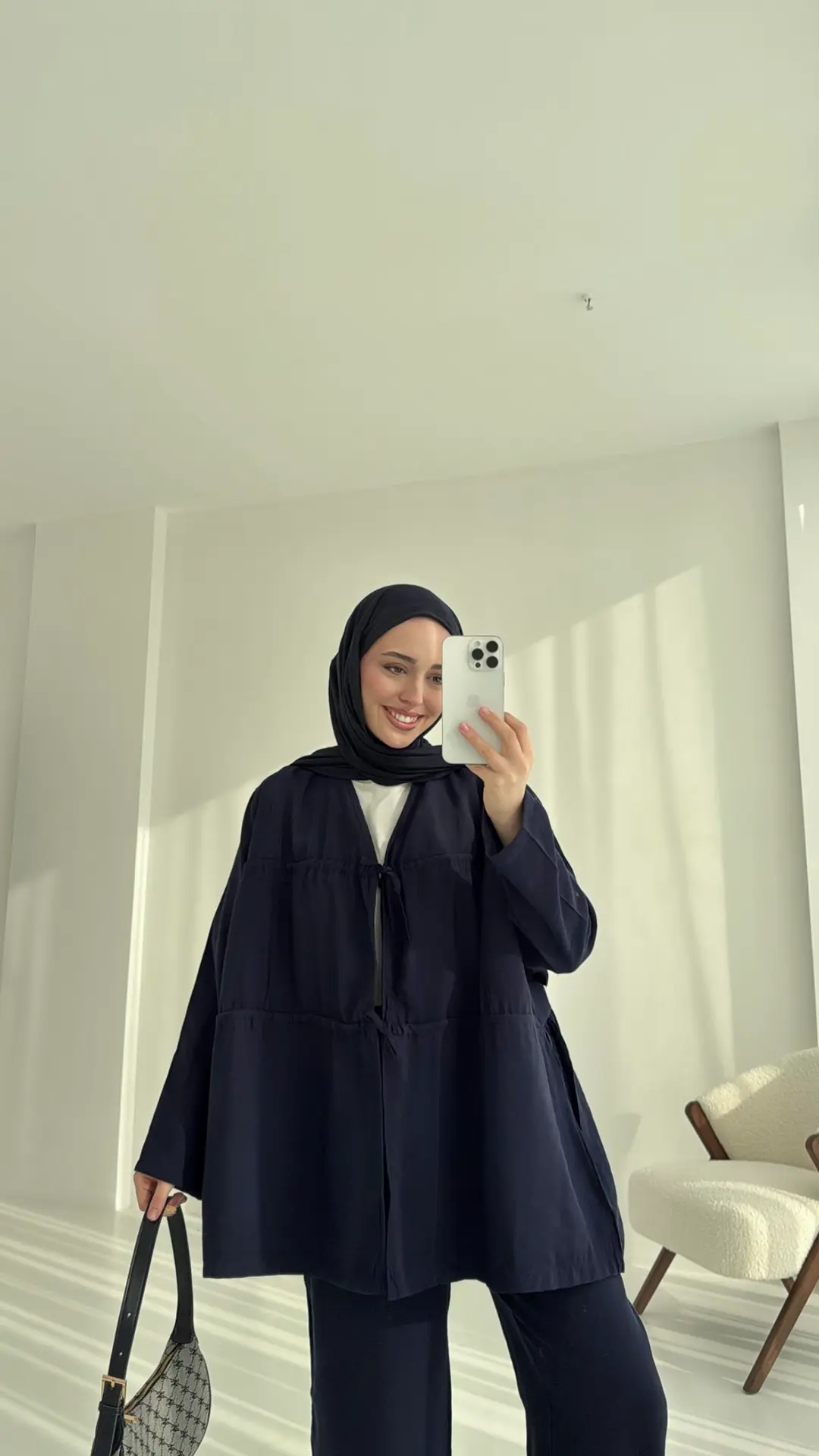 Lacivert Büzgülü Takım Takım