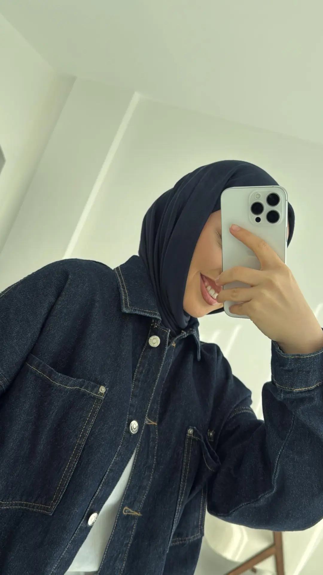 Lacivert Denim Ceket