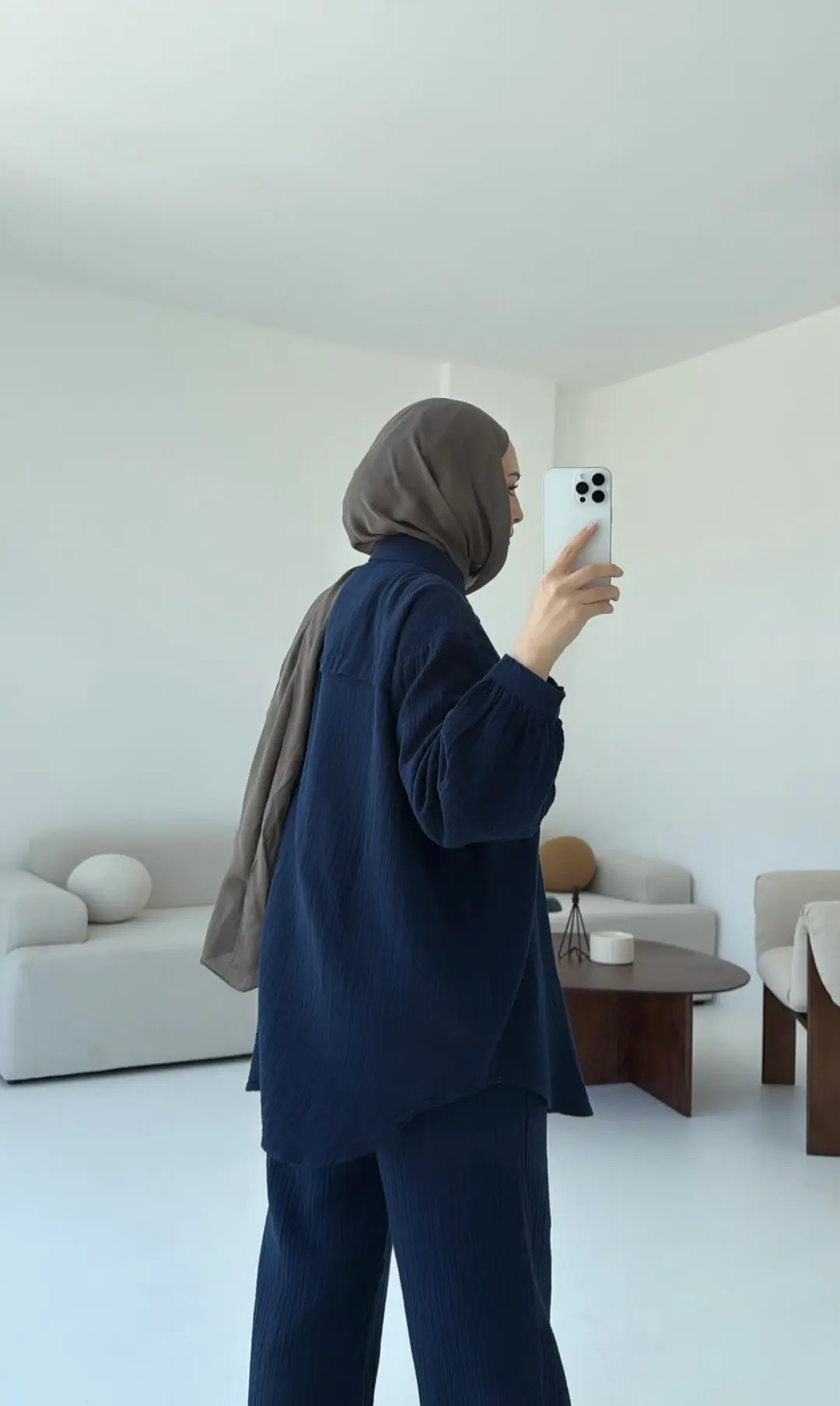 Lacivert Gömlekli Yazlık Takım - Görsel 3