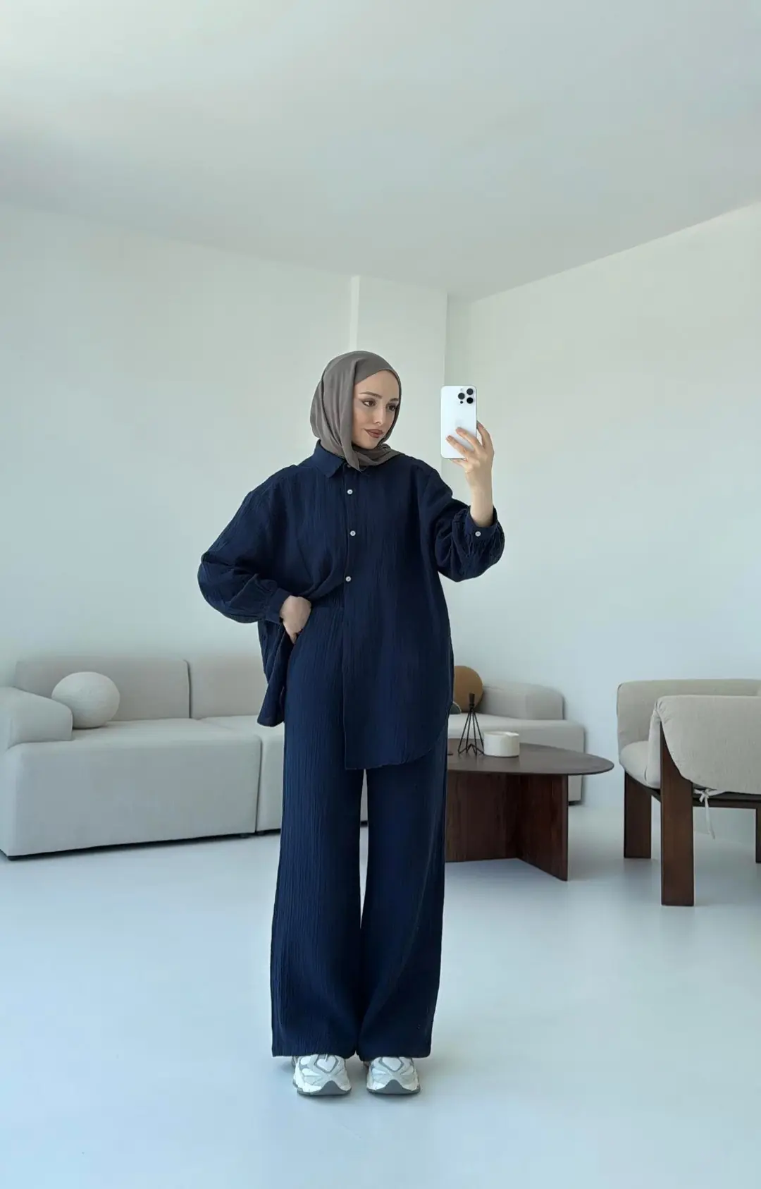 Lacivert Gömlekli Yazlık Takım