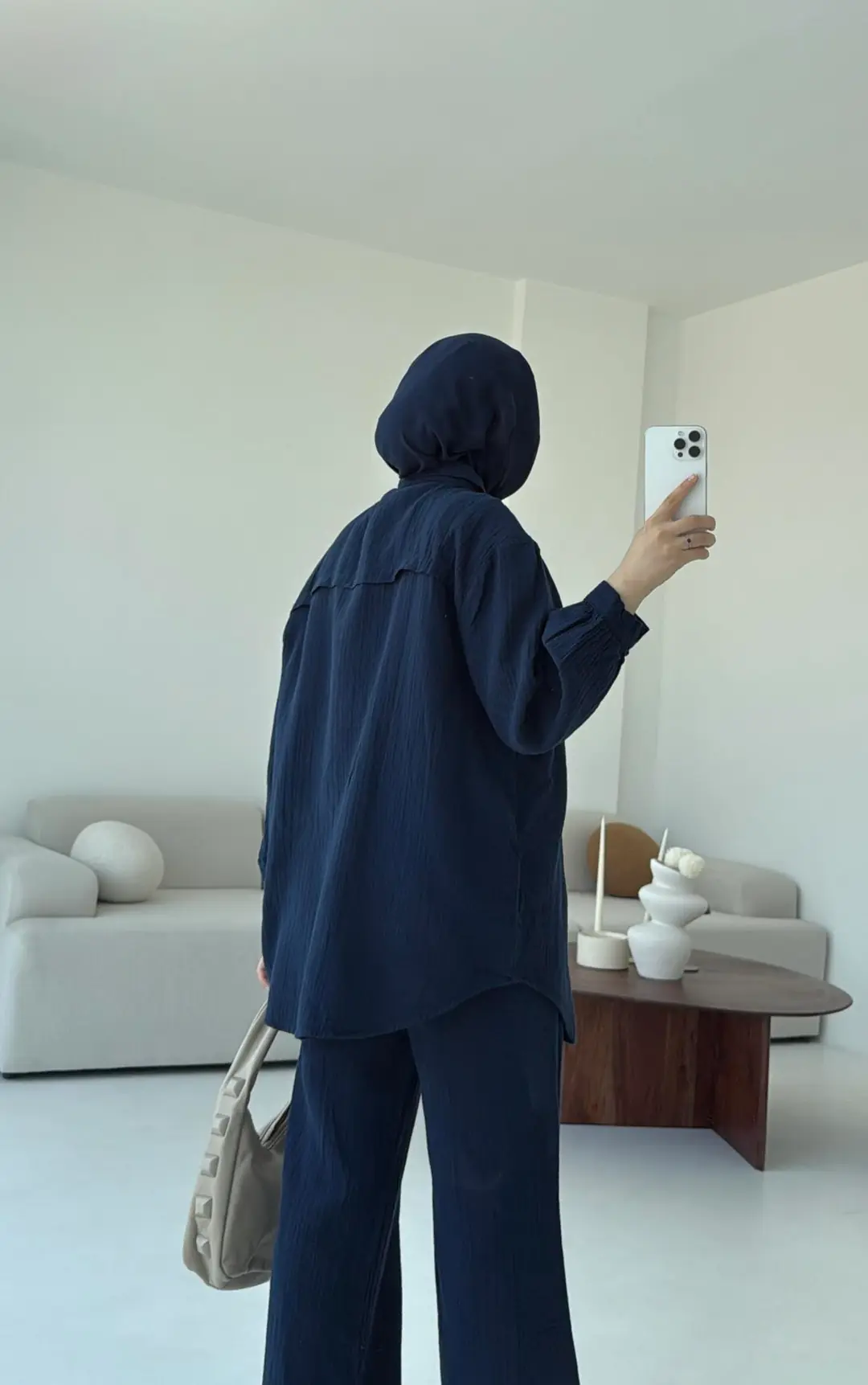 Lacivert Gömlekli Yazlık Takım - Görsel 5