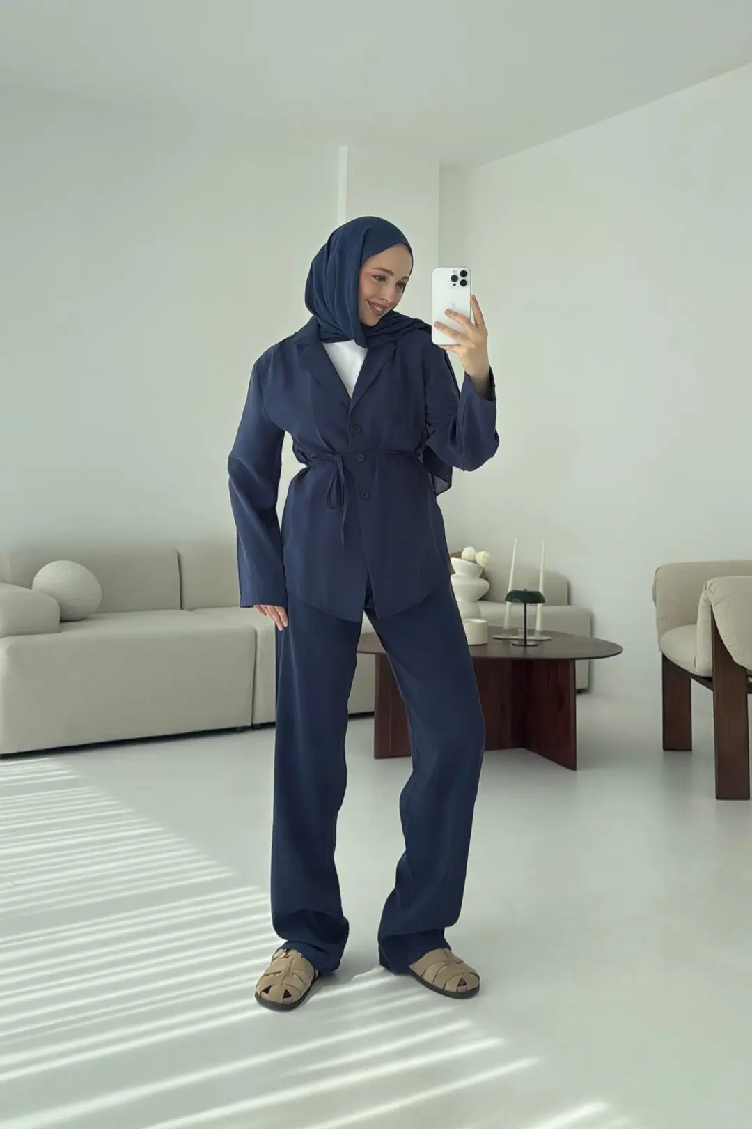 Lacivert Kruvaze Takım - Görsel 4