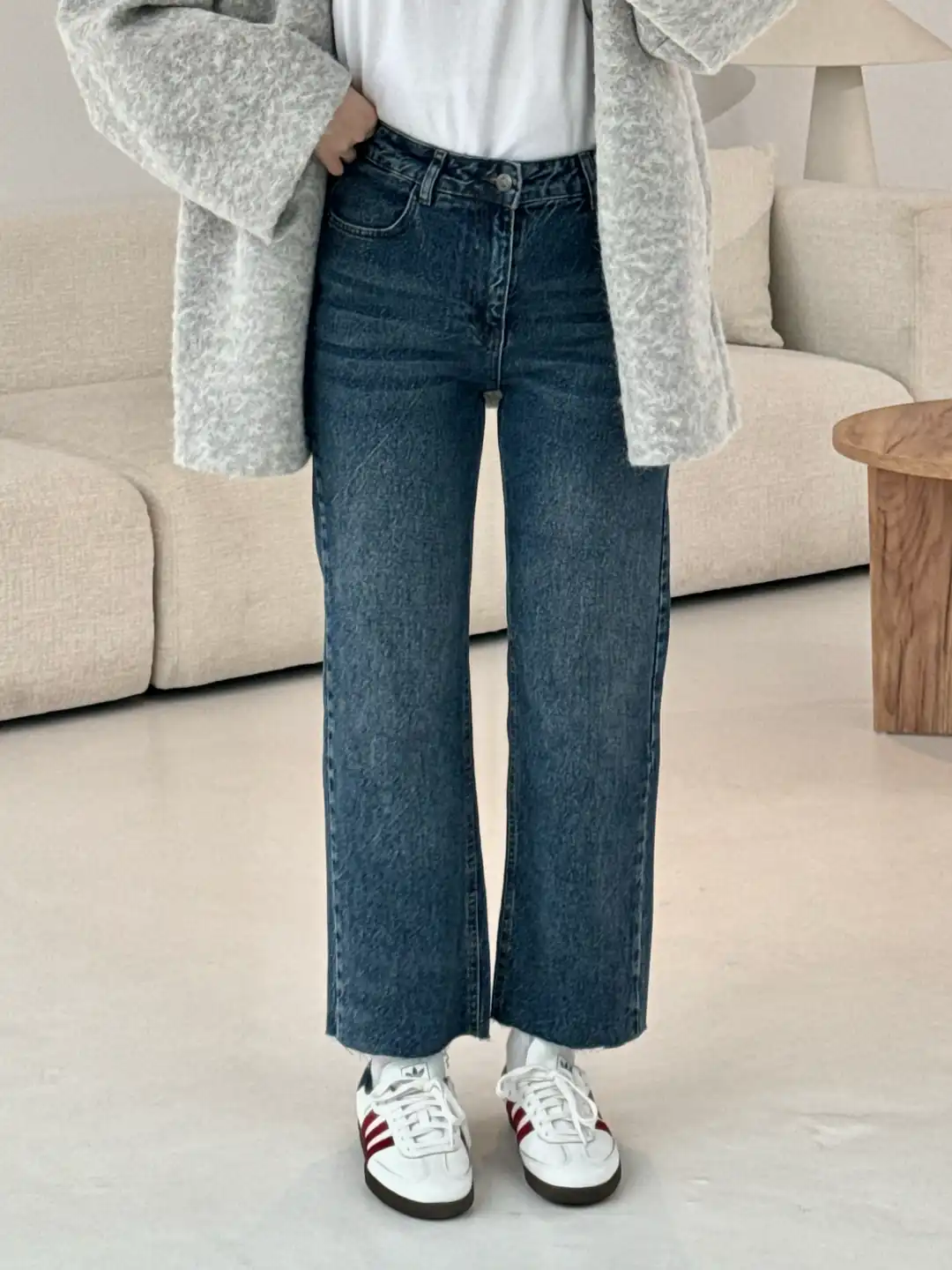 Lacivert Paçası Kesik Premium Pantolon  249