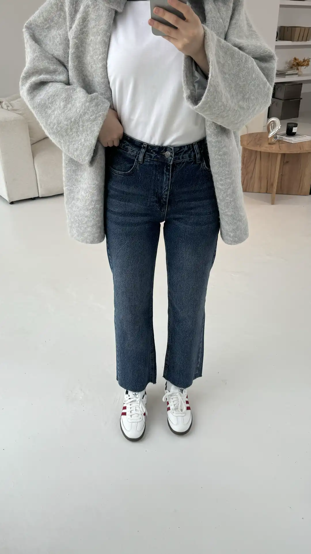 Lacivert Paçası Kesik Premium Pantolon  249 - Görsel 2