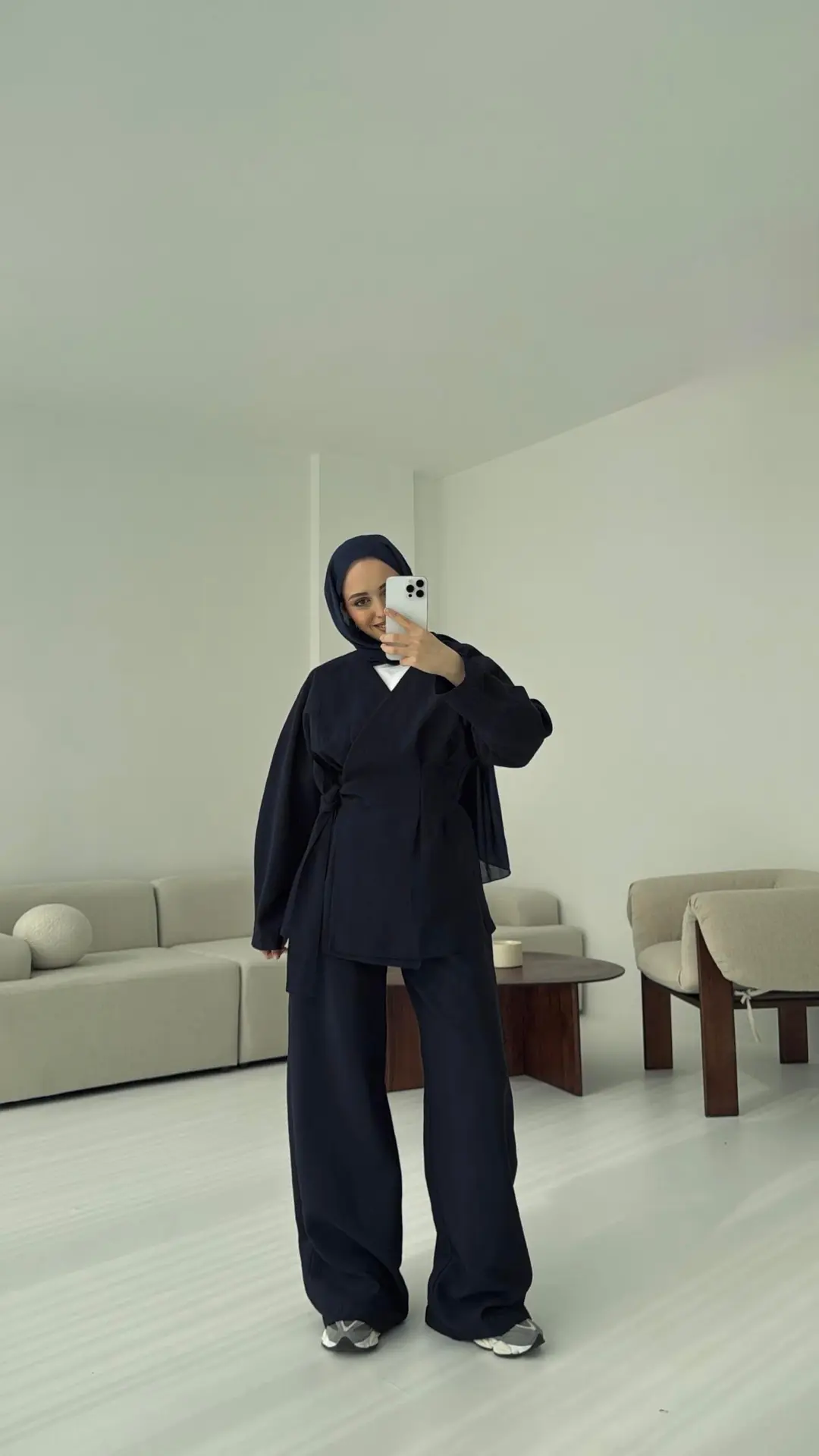 Lacivert Yandan Bağlamalı Takım