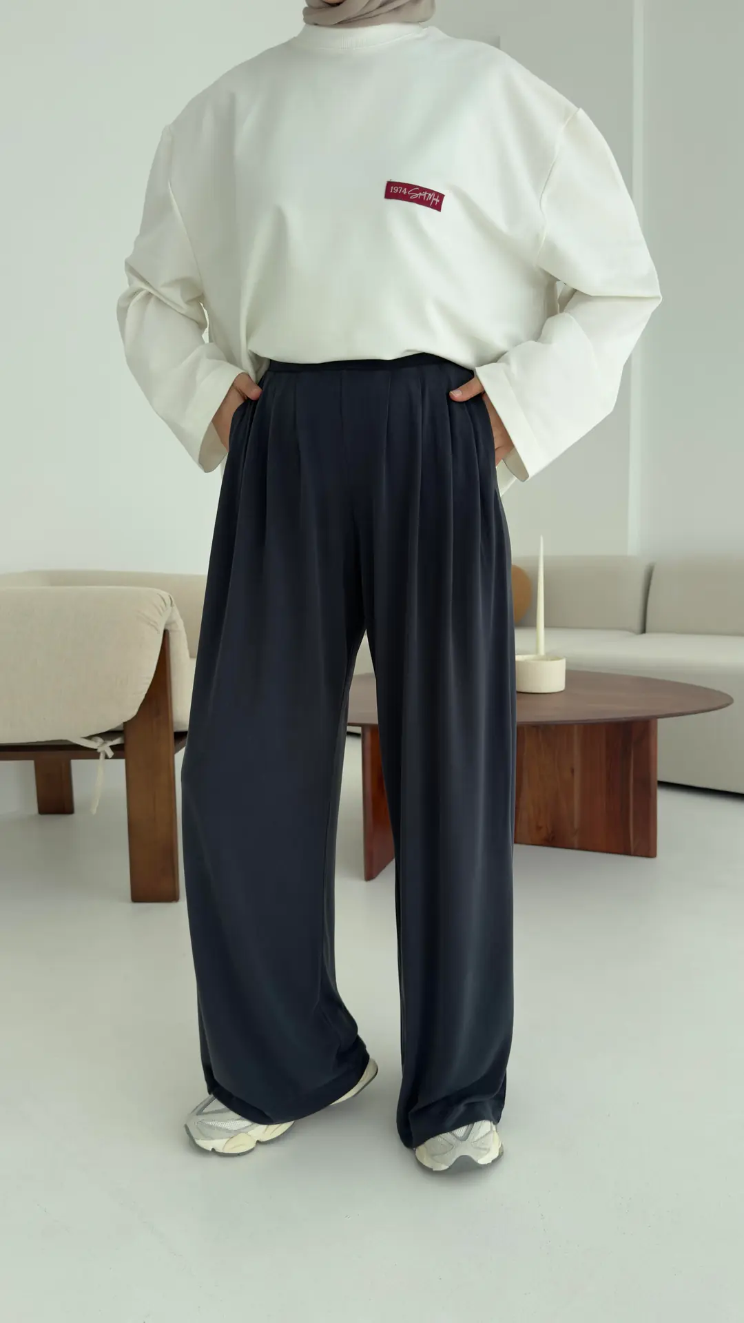 Modal Pantolon Antrasit - Görsel 2