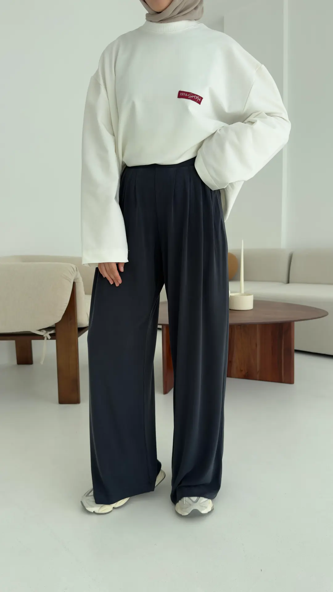 Modal Pantolon Antrasit - Görsel 3