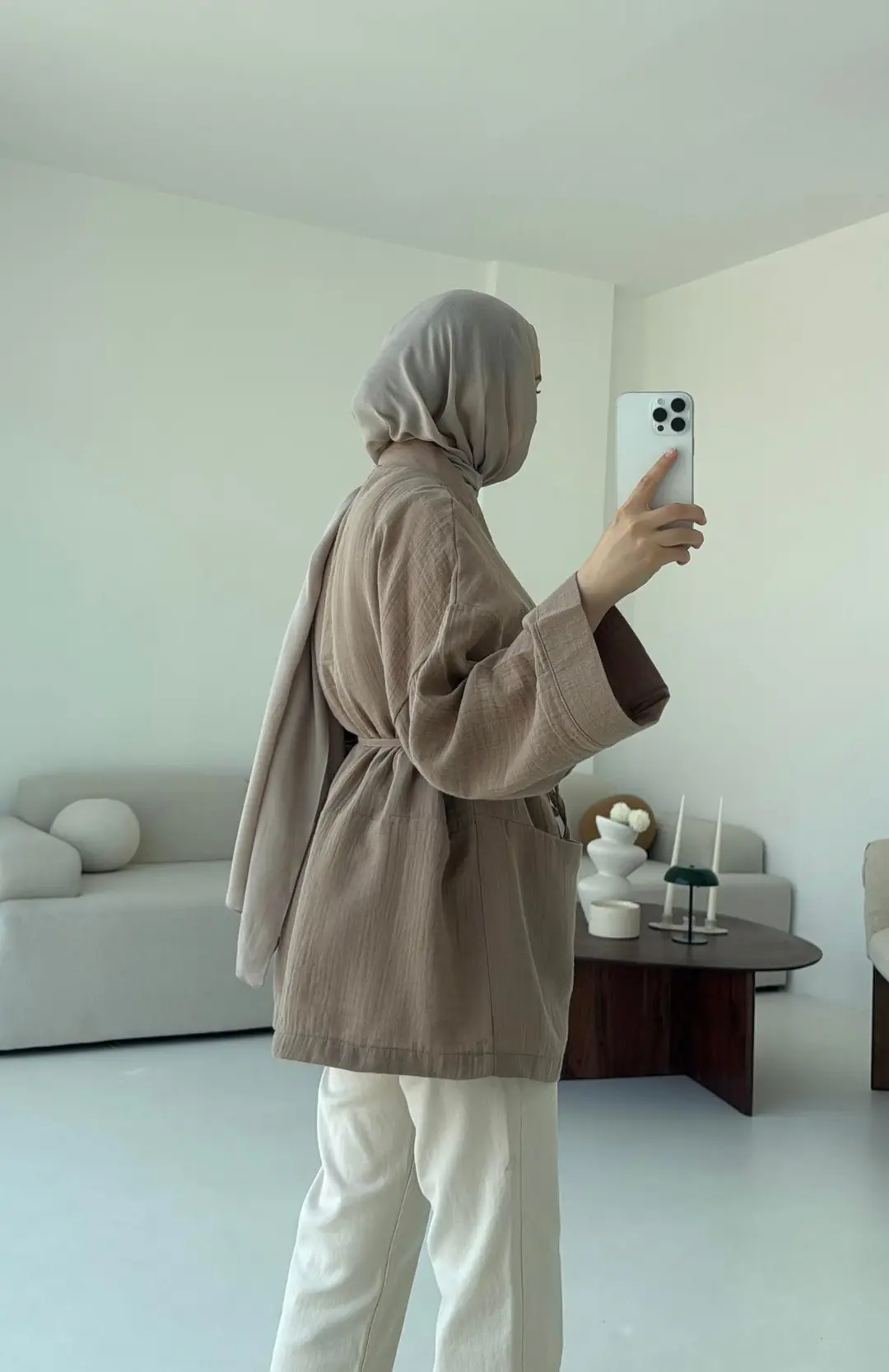 Müslin Kimono Vizon - Görsel 5