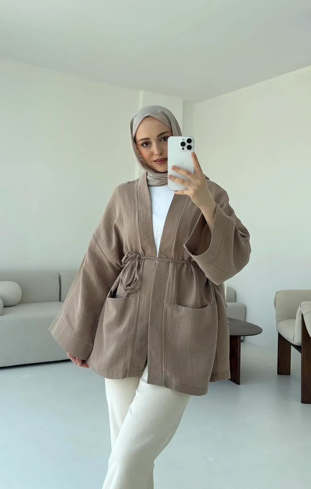 Müslin Kimono Vizon - Görsel 9