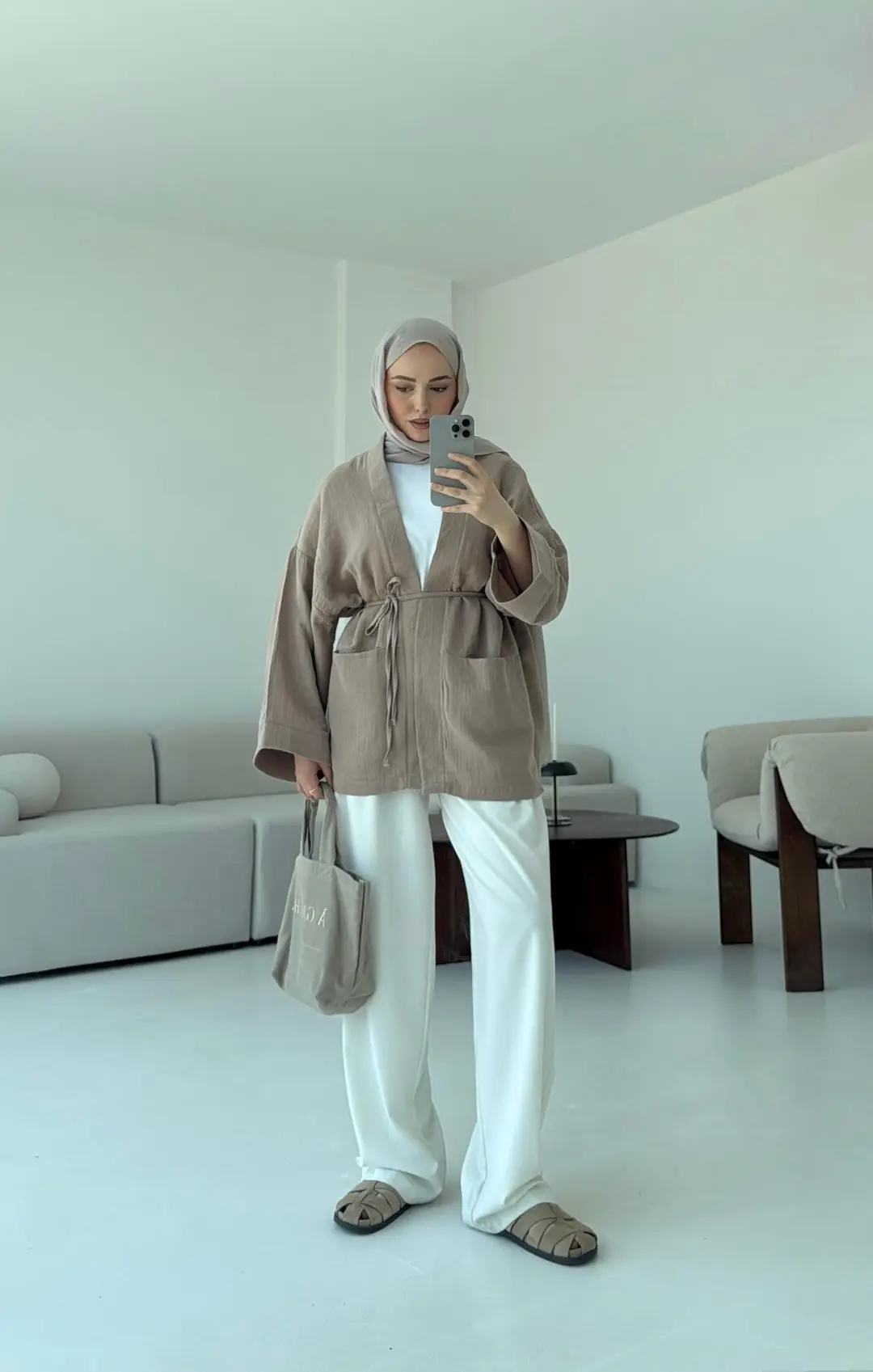 Müslin Kimono Vizon - Görsel 3