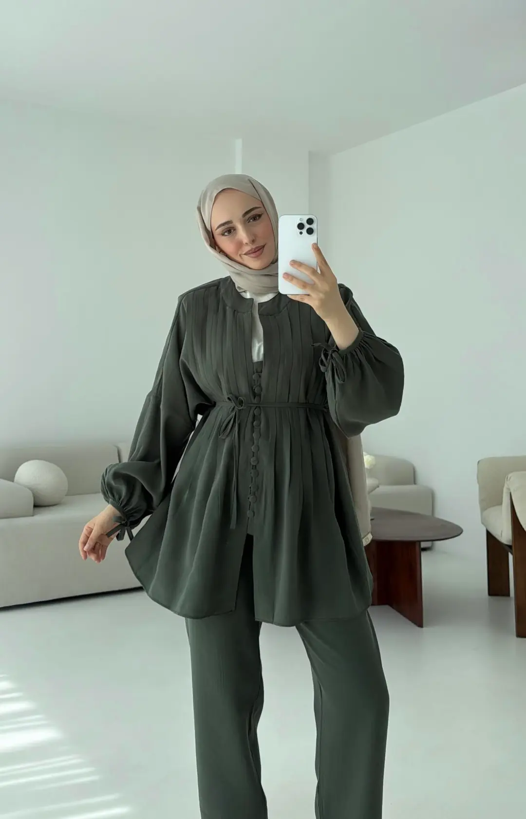 Nervüllü Takım Yeşil - Görsel 7