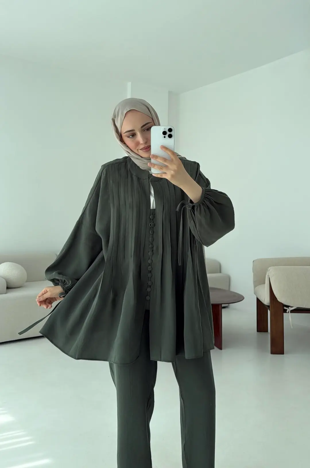 Nervüllü Takım Yeşil - Görsel 8