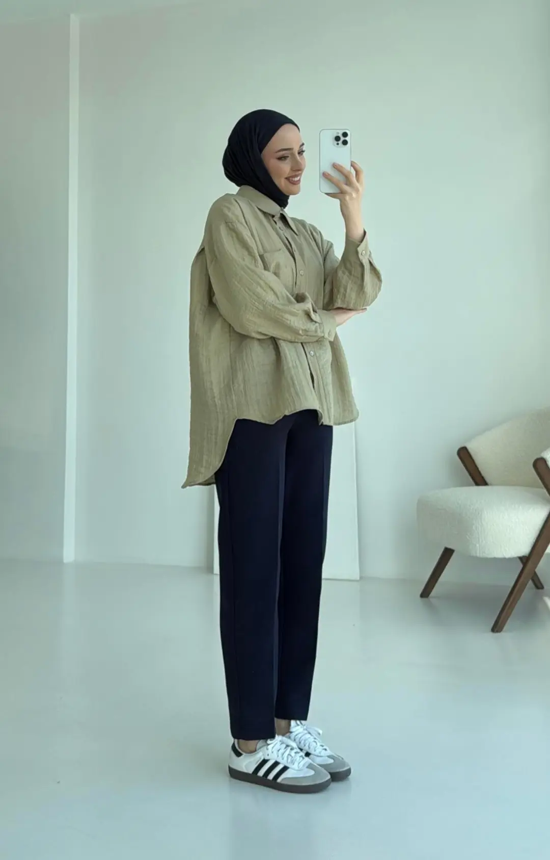 Olive Premium Gömlek - Görsel 6