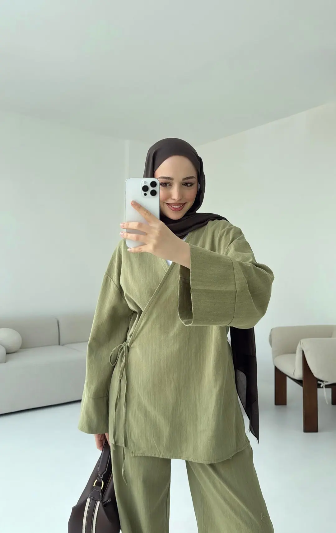 Çağla Yandan Bağlamalı Takım - Görsel 3