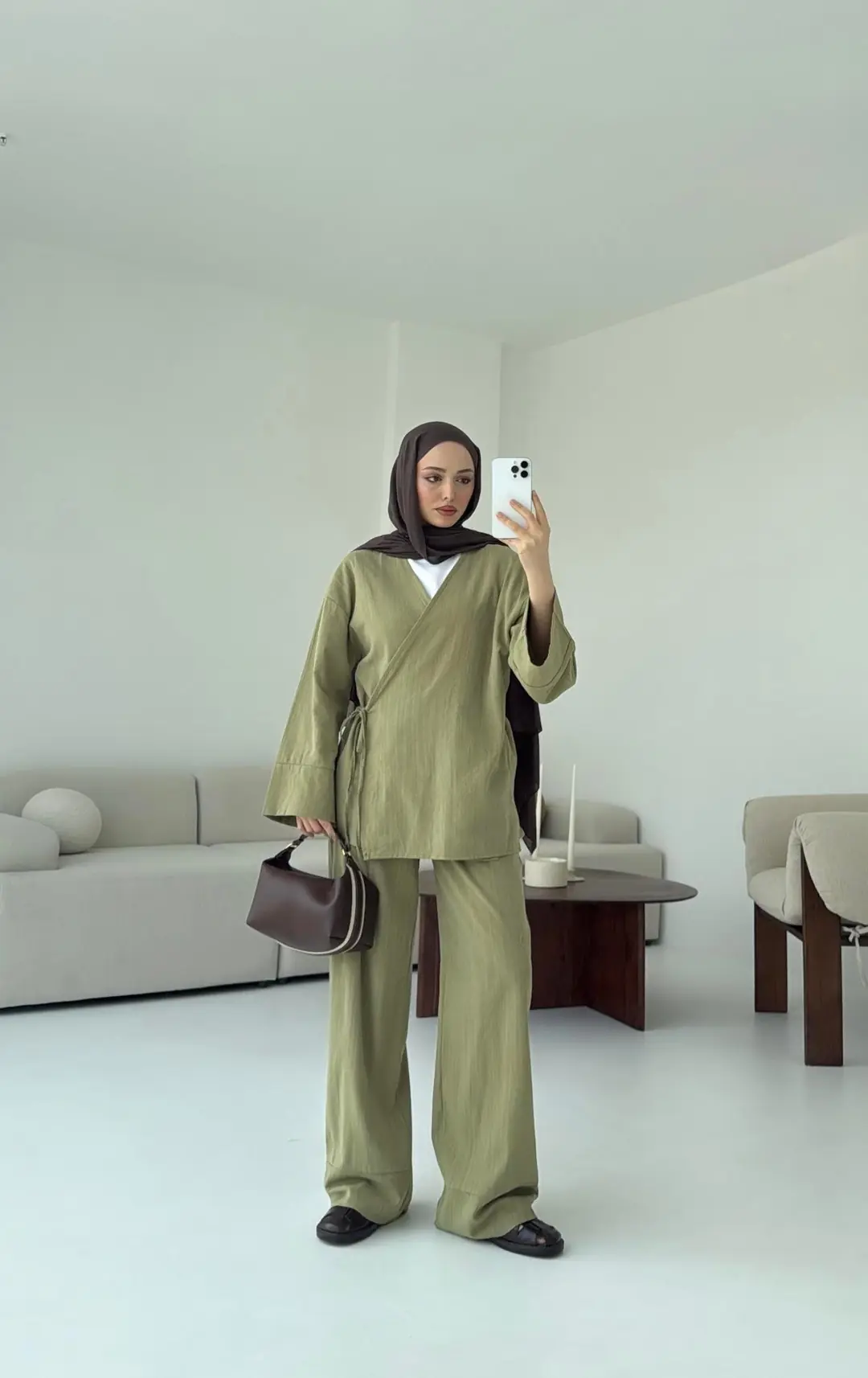 Çağla Yandan Bağlamalı Takım - Görsel 5