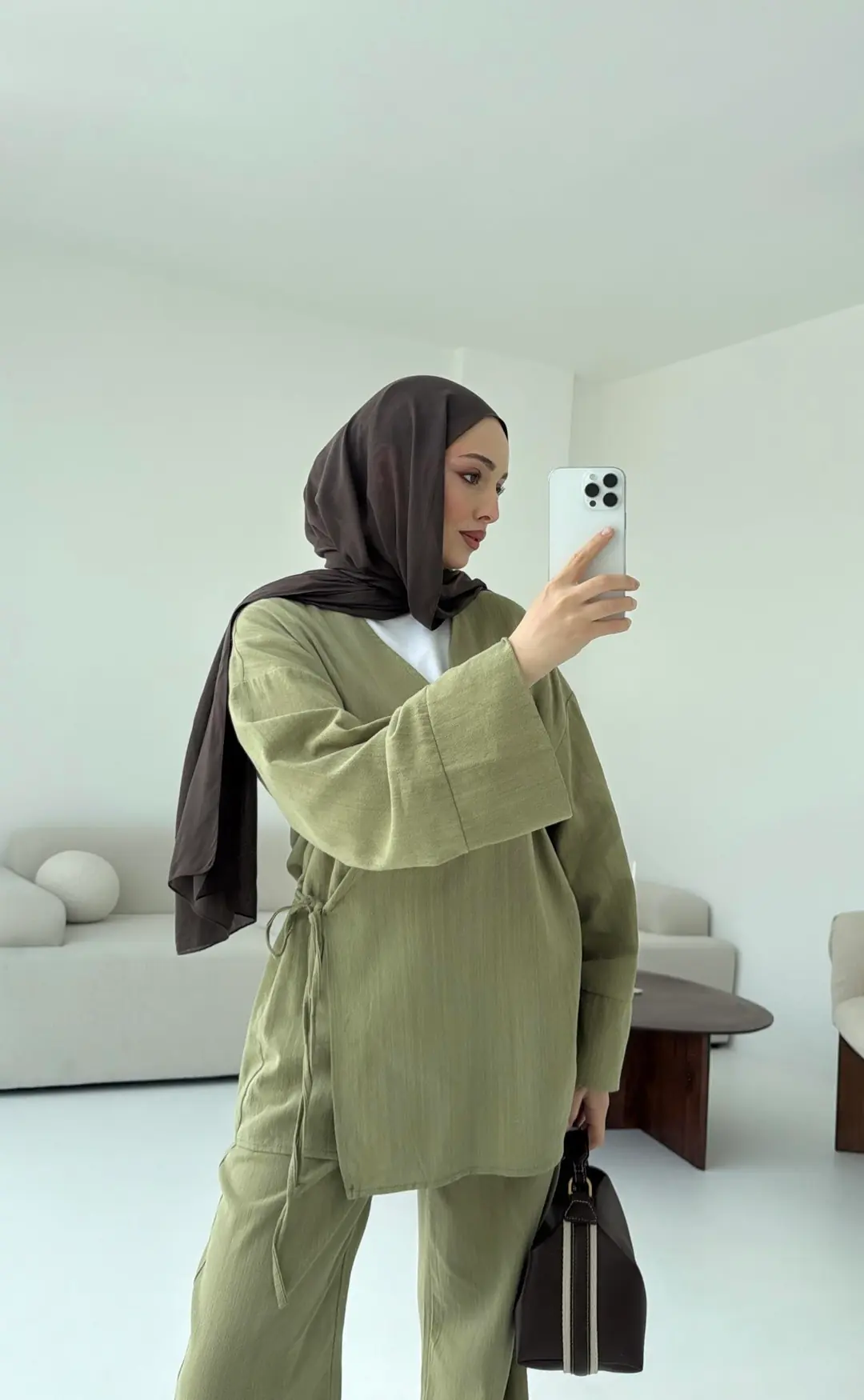 Çağla Yandan Bağlamalı Takım - Görsel 6